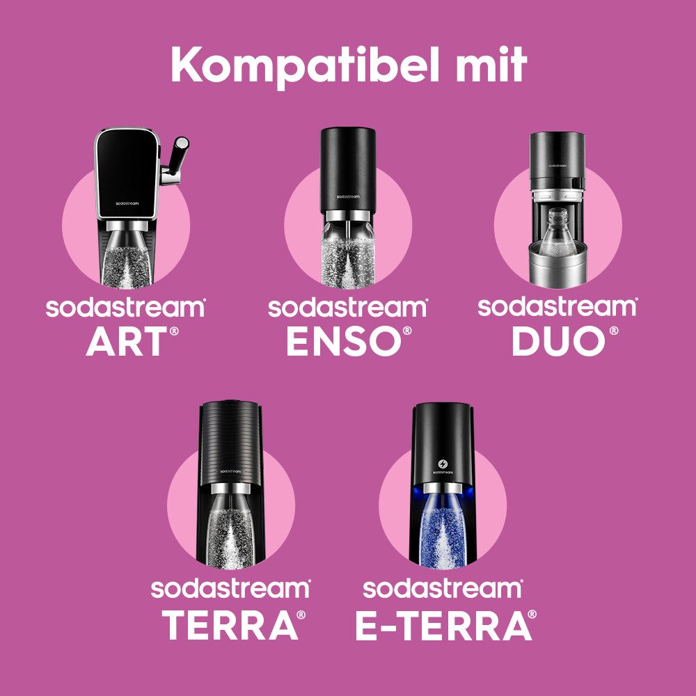 SodaStream Thermoflasche Metallflasche Fizz&go COOL DWS, 0,9 l, Trinkflasche, kompatibel mit SodaStream DUO, E-DUO, TERRA, ART & ENSO Wassersprudler
