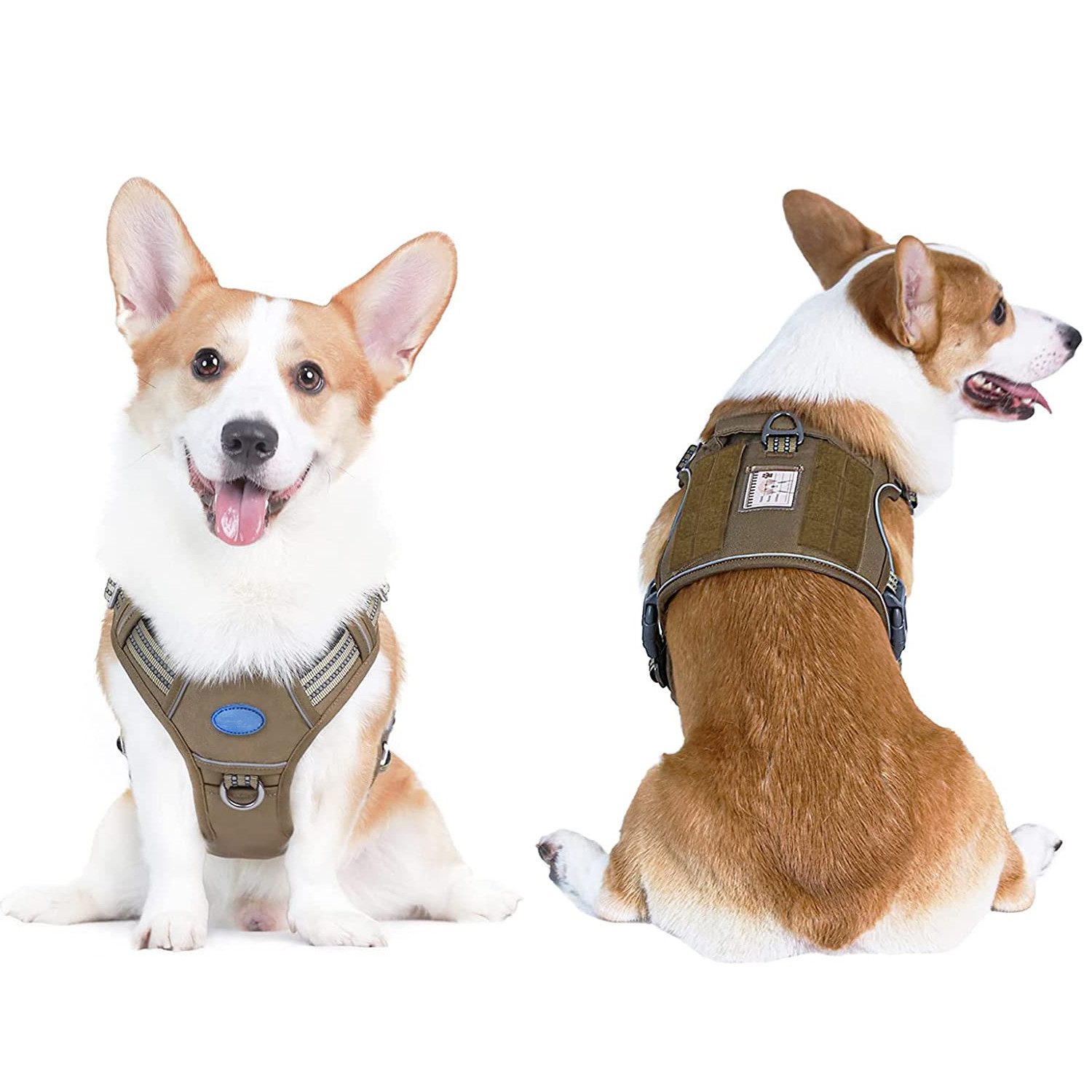 TUWENA Hunde-Geschirr Taktisches Hundegeschirr, Anti Zug Sicherheitsgeschirr für Hunde, Einfaches Anlegen & Einstellen