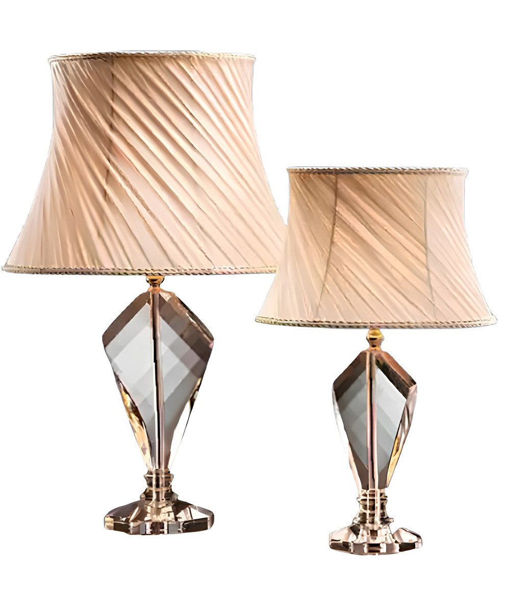 JVmoebel Tischleuchte Antik Stil Tisch Lampe Kristall Lampen Vintage Leuchten, Ohne Leuchtmittel, Made in Europa