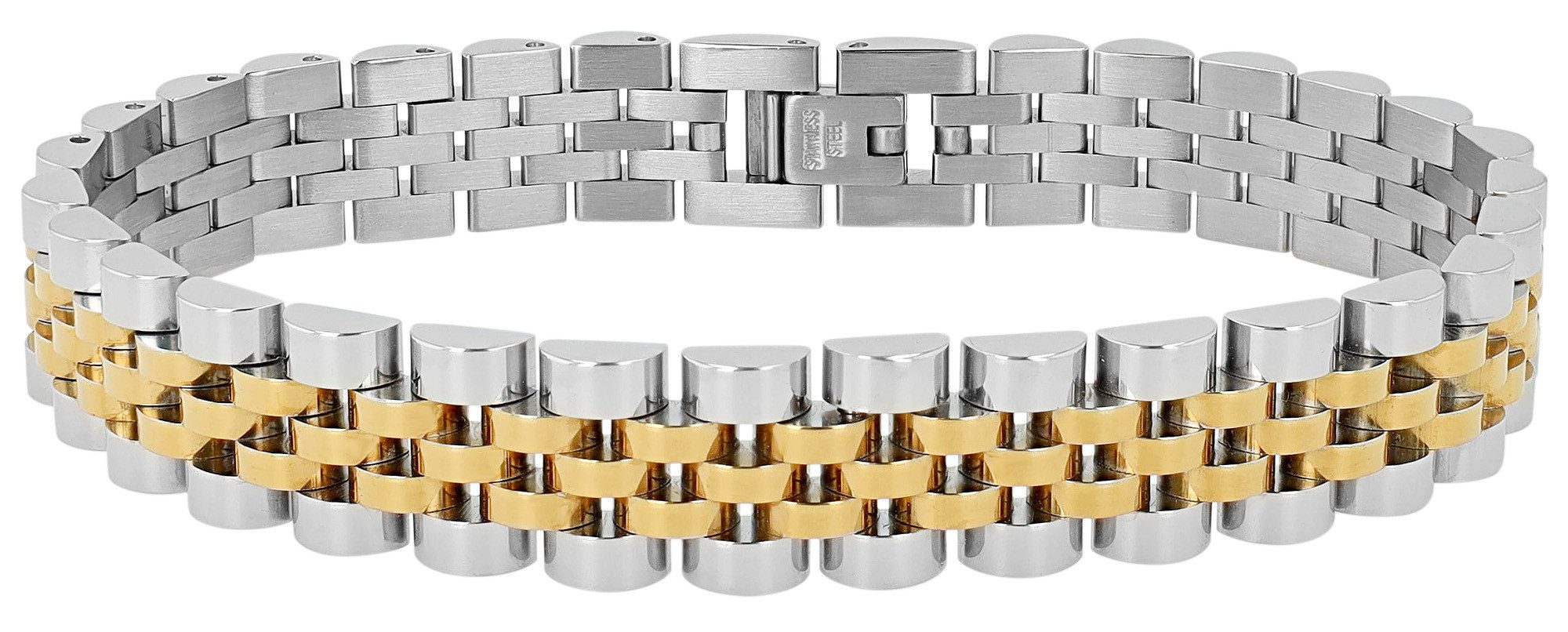 AKZENT Armband Edelstahl, Jubilee-Design, langlebig