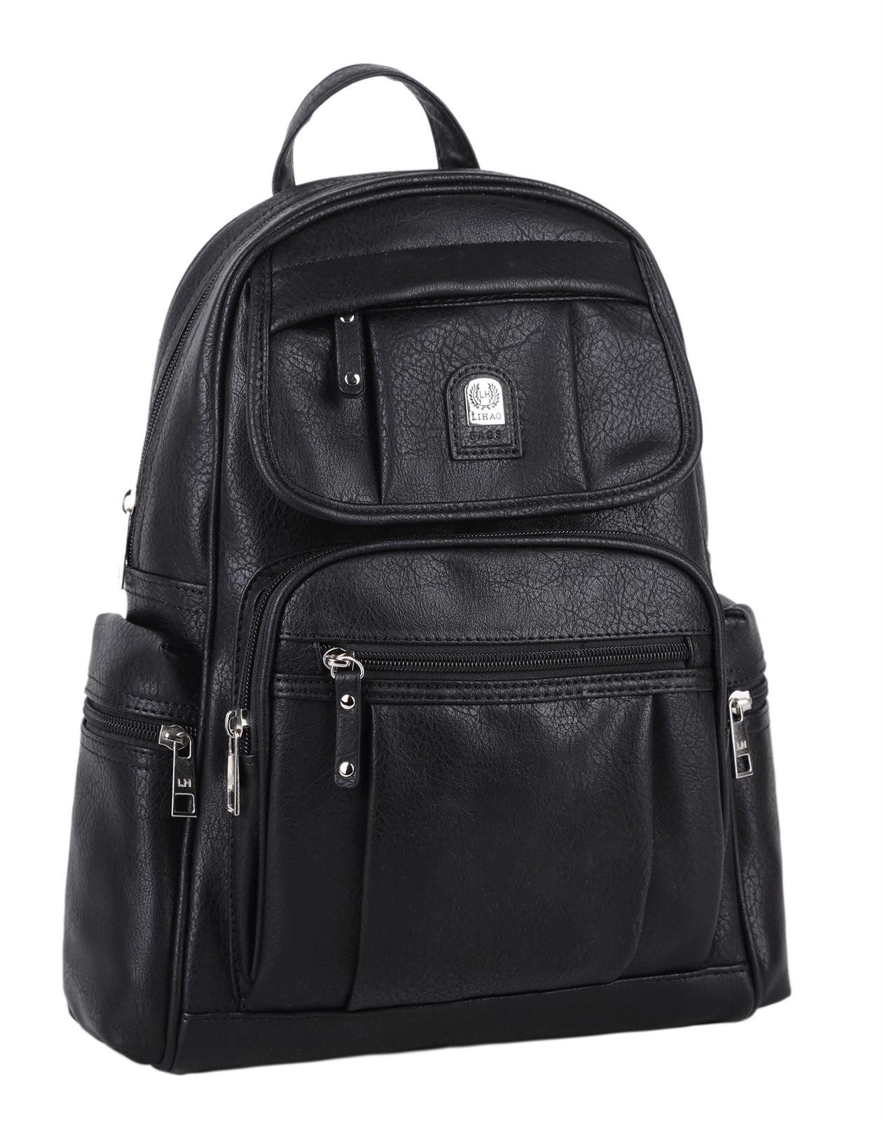 ITALYSHOP24 Rucksack Damen CityRucksack Tasche Umhängetasche, als Rucksack & Handtasche tragbar, viele Farben/Variationen