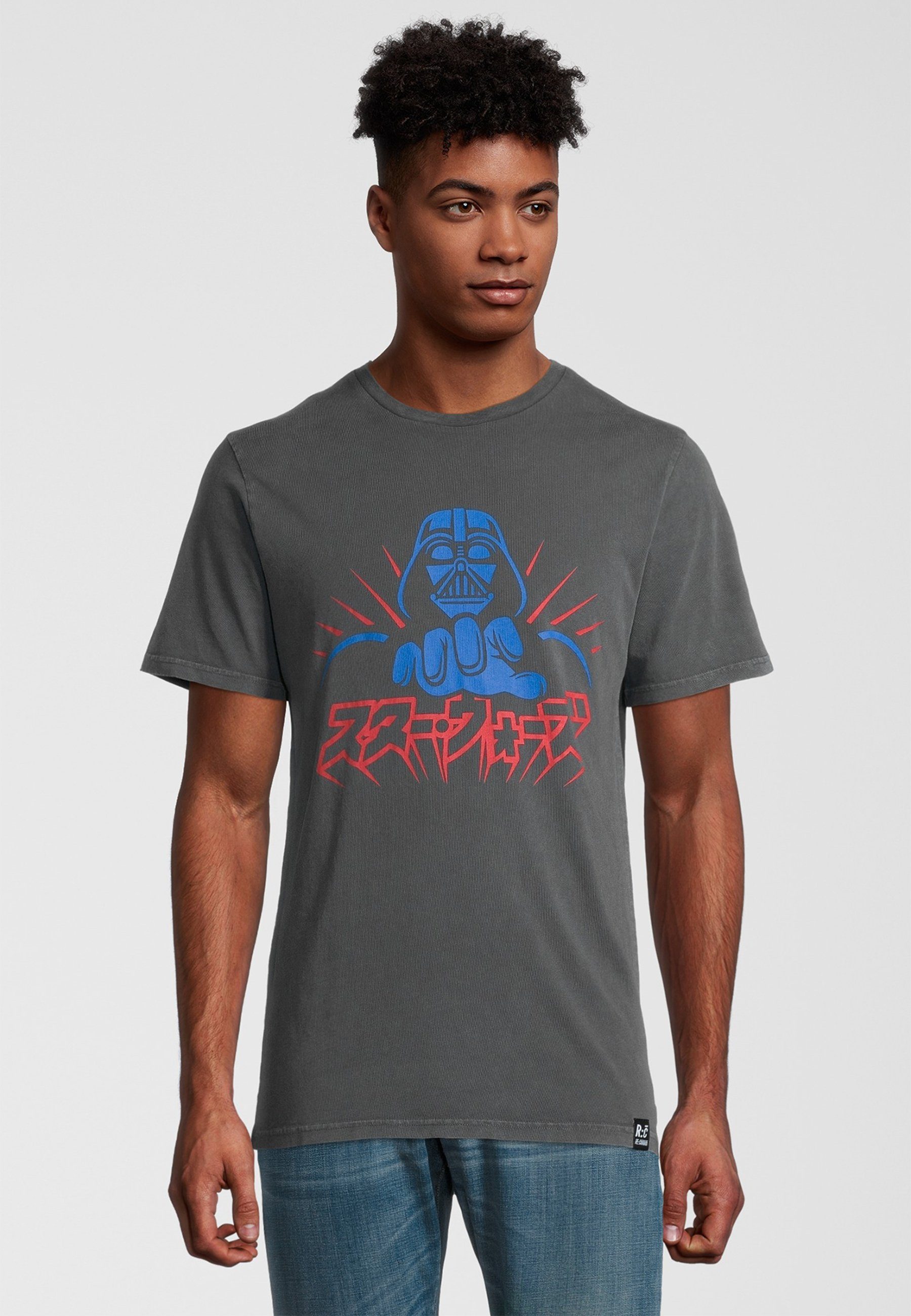 Recovered T-Shirt Star Wars Vader Japanese GOTS zertifizierte Bio-Baumwolle | T-Shirts