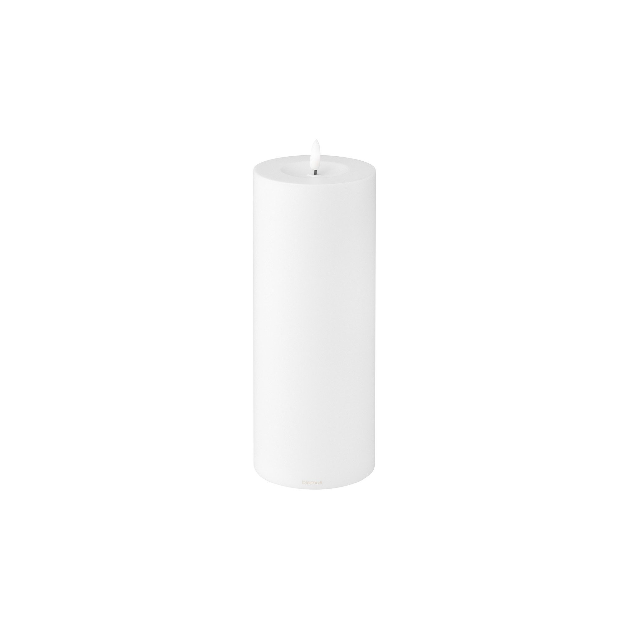 blomus LED-Kerze -NOCA- Stumpenkerze, flammenlose Kerze: Indoor & Outdoor (1-tlg), beruhigender Kerzenschein, In- und Outdoor, Steuerbar