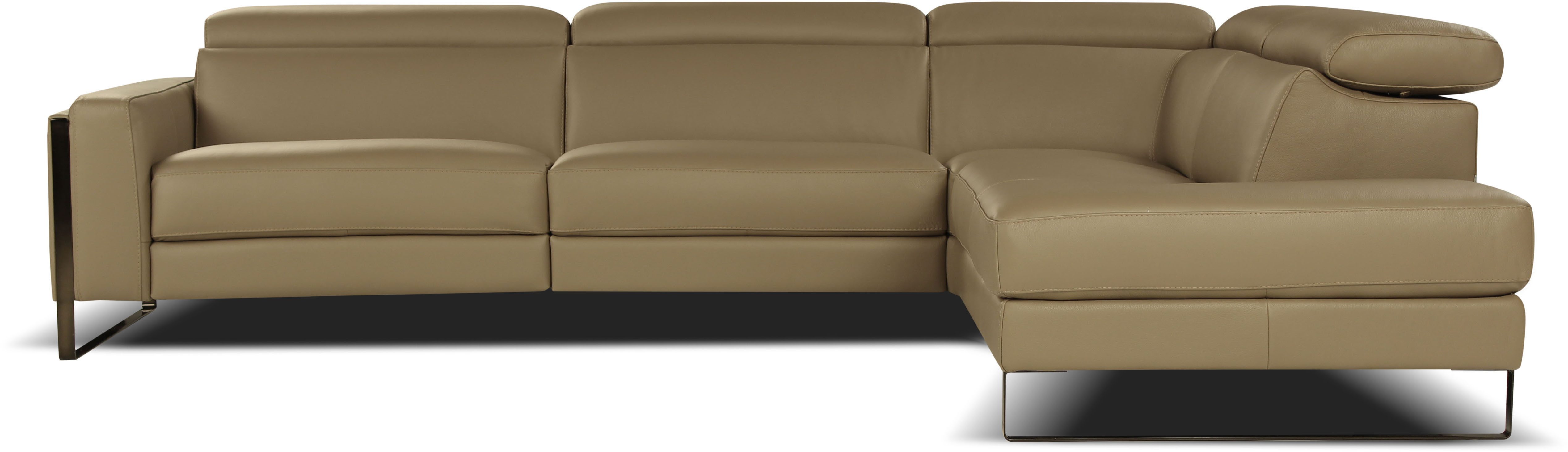 CALIA ITALIA Ecksofa Pier, in Leder, 310 cm Breite