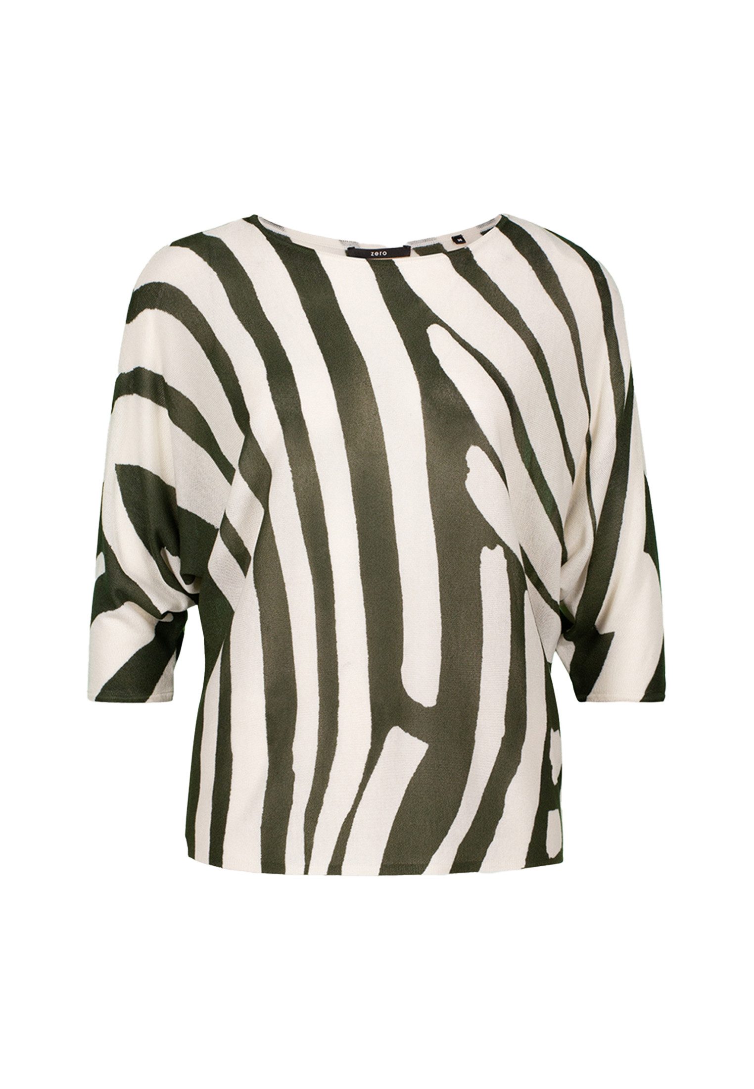 Zero Strickpullover zero Oversized-Strickpullover mit Print günstig online kaufen
