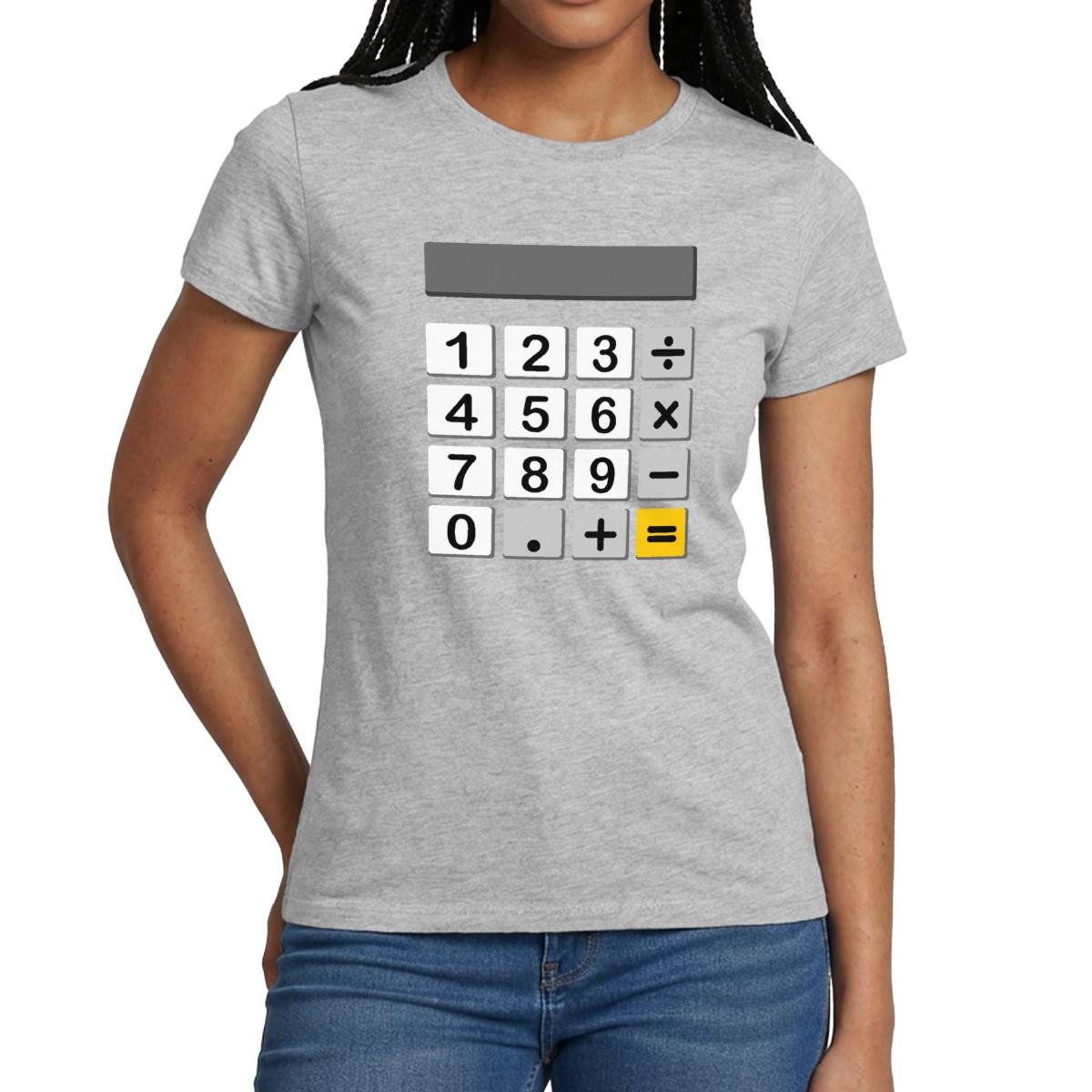 T-Shirt Taschenrechner Kostüm Für Fasching & Karneval Frauen T-Shirt