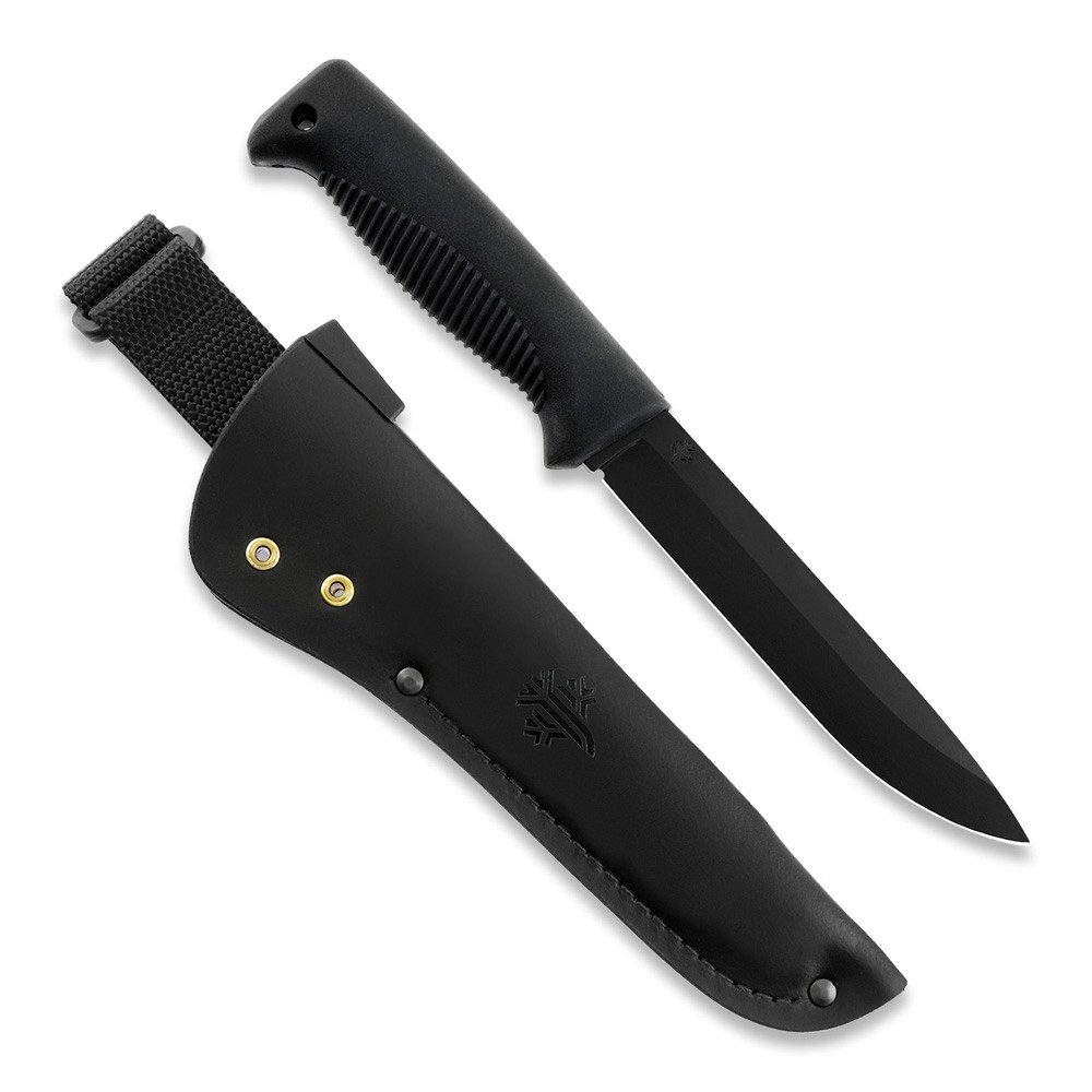 Survival Knife Sissipuukko M95 Ranger Jagdmesser Lederscheide