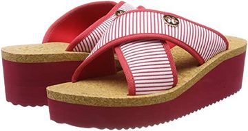 Flip Flop Plateau Cross Stripes Pantolette in modischem Streifen-Design, 30438