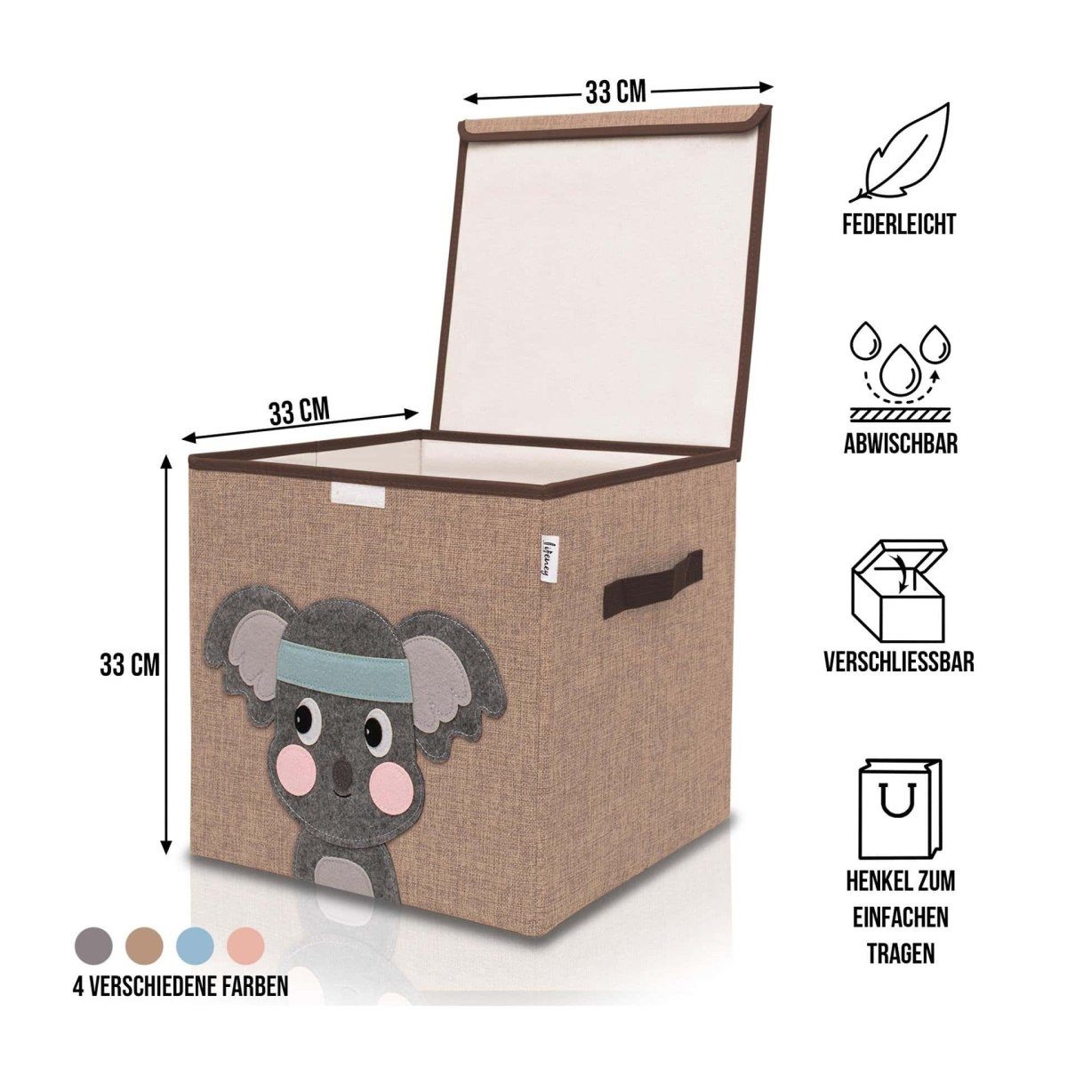 Lifeney Faltbox Aufbewahrungsbox mit Deckel Koala günstig online kaufen