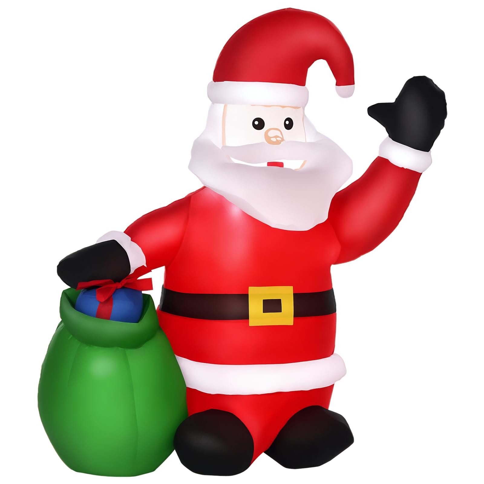 FELIXLEO Weihnachtsfigur Weihnachtsdeko Aufblasbarer Weihnachtsmann Outdoor, 1, 2 m (1 St)