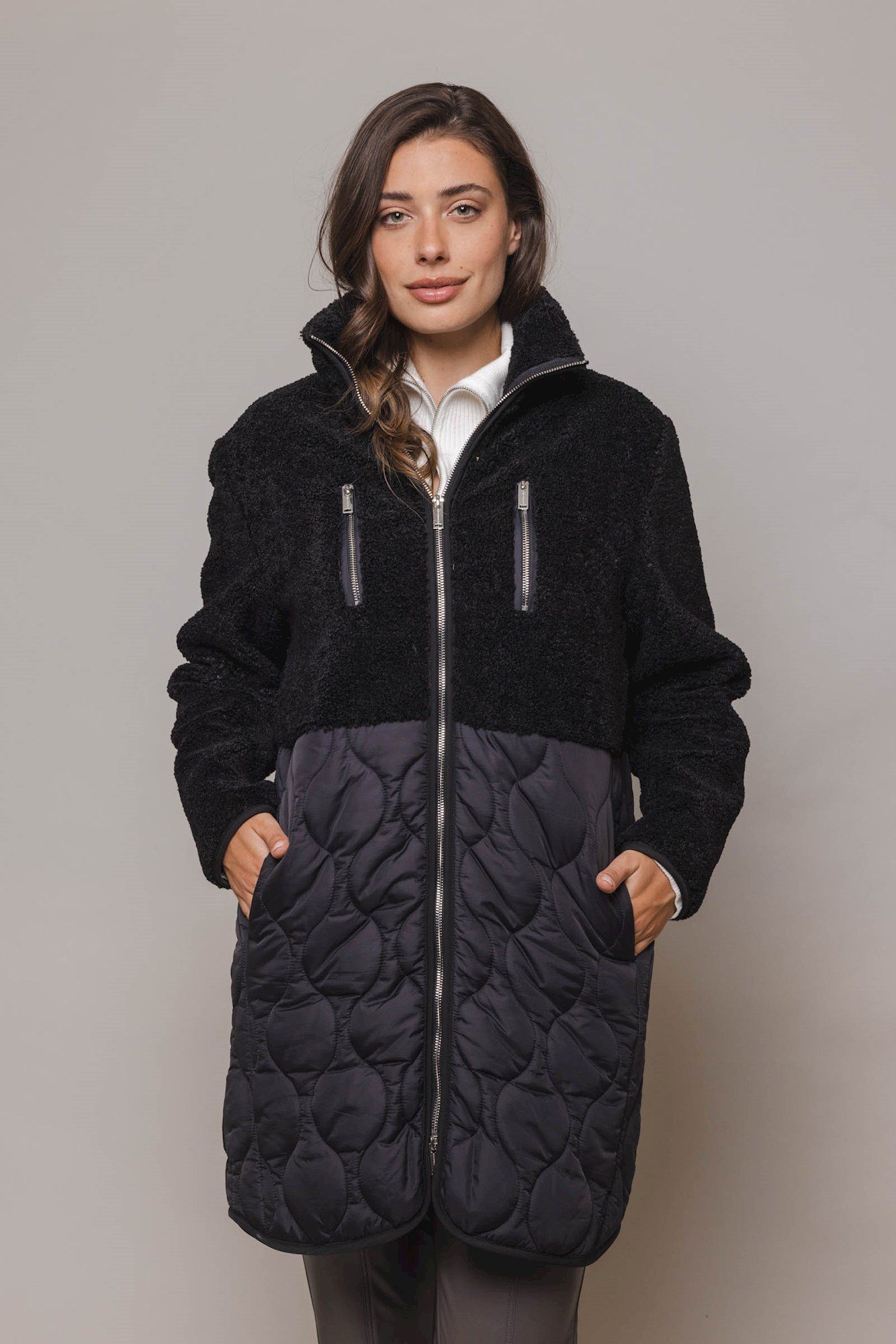 Rino & Pelle Longweste Padded coat with teddy | Longwesten