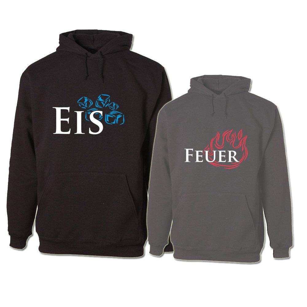 G-graphics Hoodie Eis & Feuer (Partner- günstig online kaufen