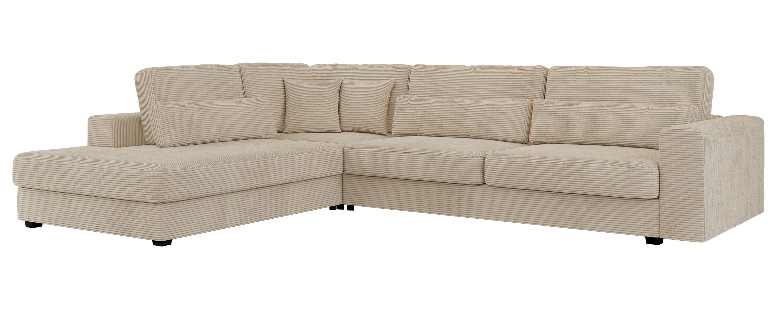 MKS MÖBEL Ecksofa SAVONA, Set, Ecksofa L-form, für Wohnzimmer, lose Kissen, günstig online kaufen