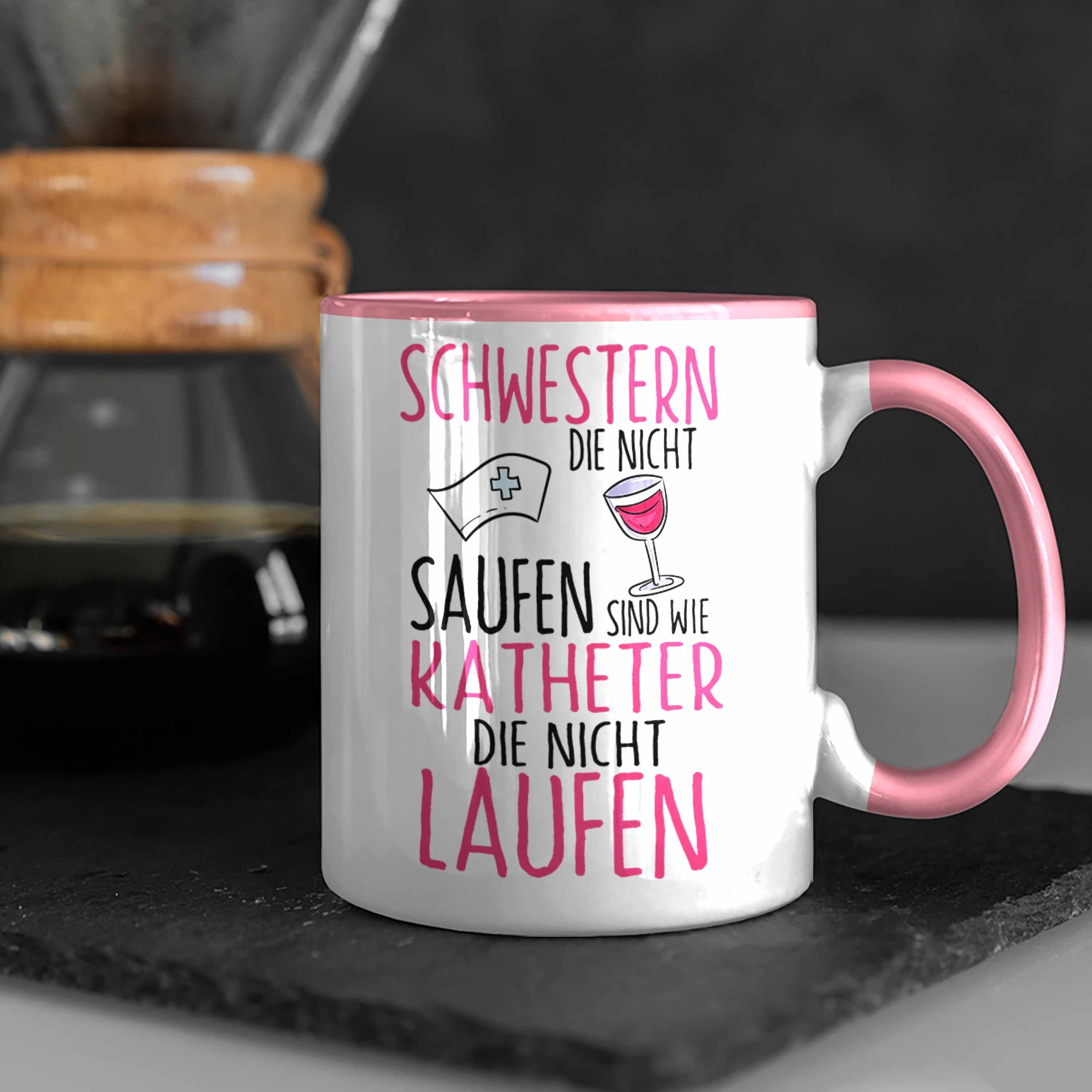 MFA Rosa Tasse Saufen Tasse Geschenk Nicht Schwestern Die Lusti Krankenschwester Trendation