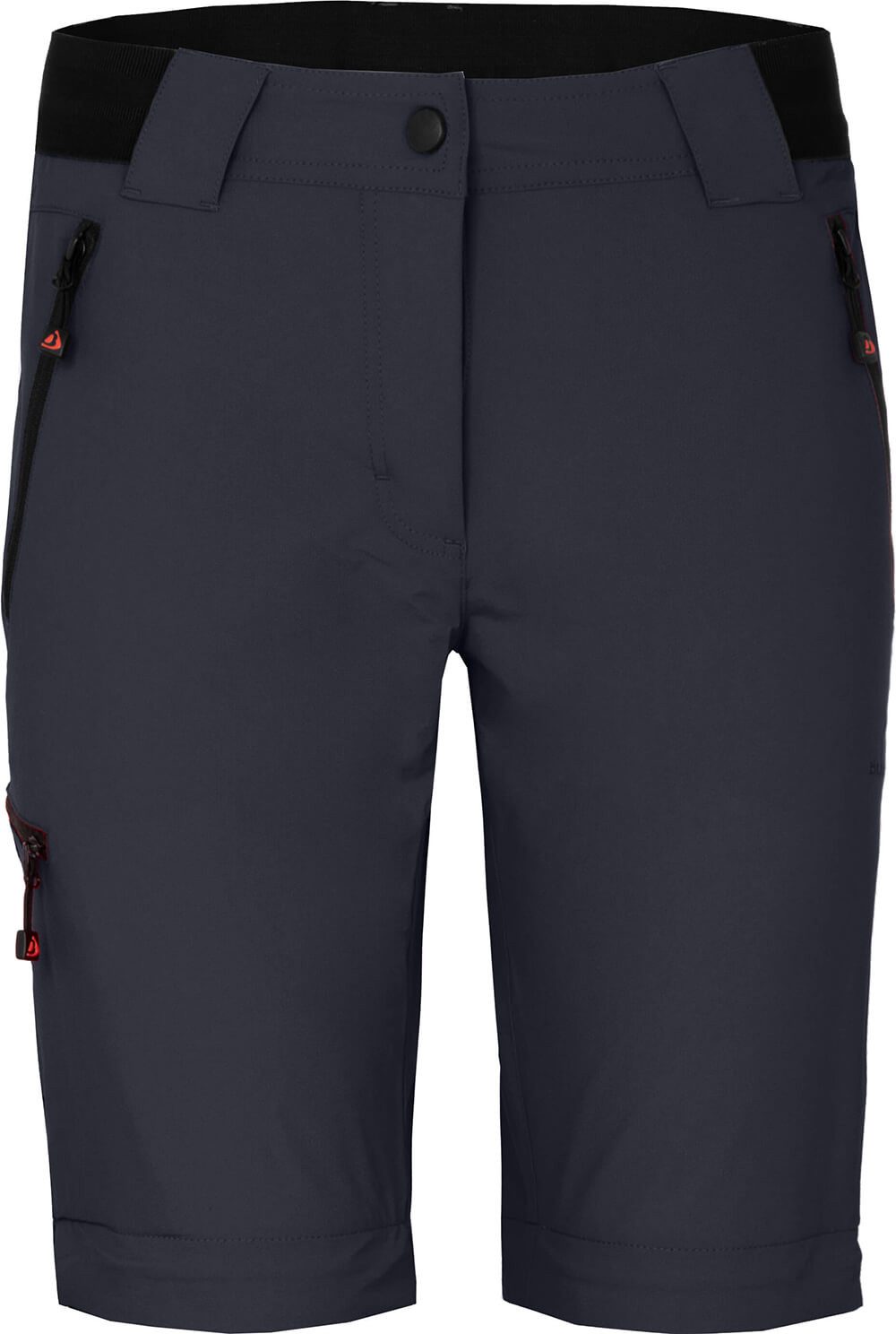 Bergson Outdoorhose VIDAA COMFORT Zipp Off (slim) Damen Wanderhose, leicht strapazierfähig, Langgrößen, Nacht blau