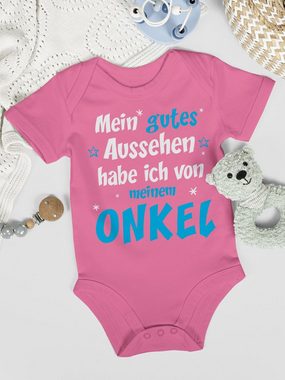 Shirtracer Shirtbody Onkel Spruch - Mein gutes Aussehen habe ich von meinem ONKEL Sprüche Baby