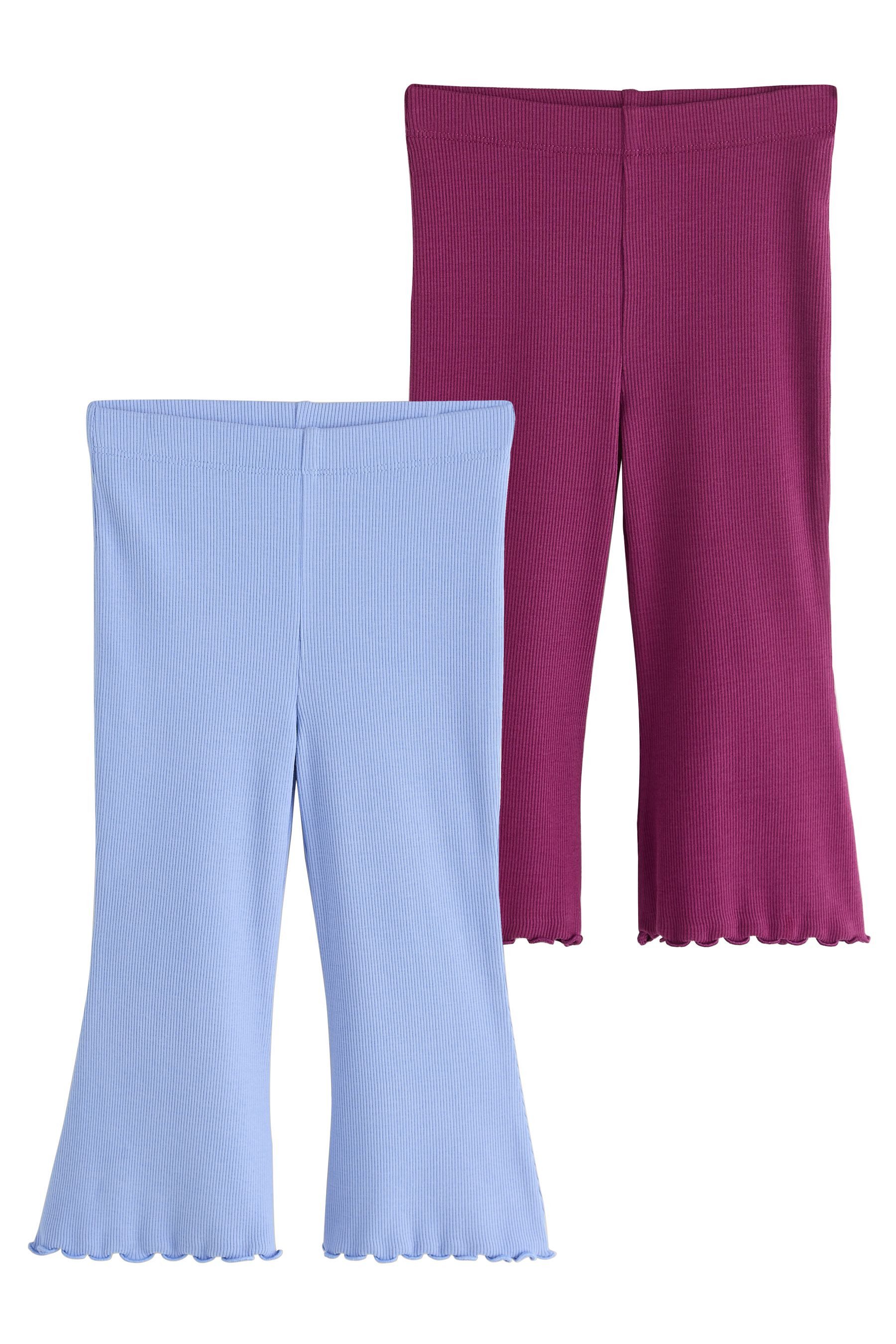Next Leggings Gerippte Leggings mit Schlag (1-tlg)