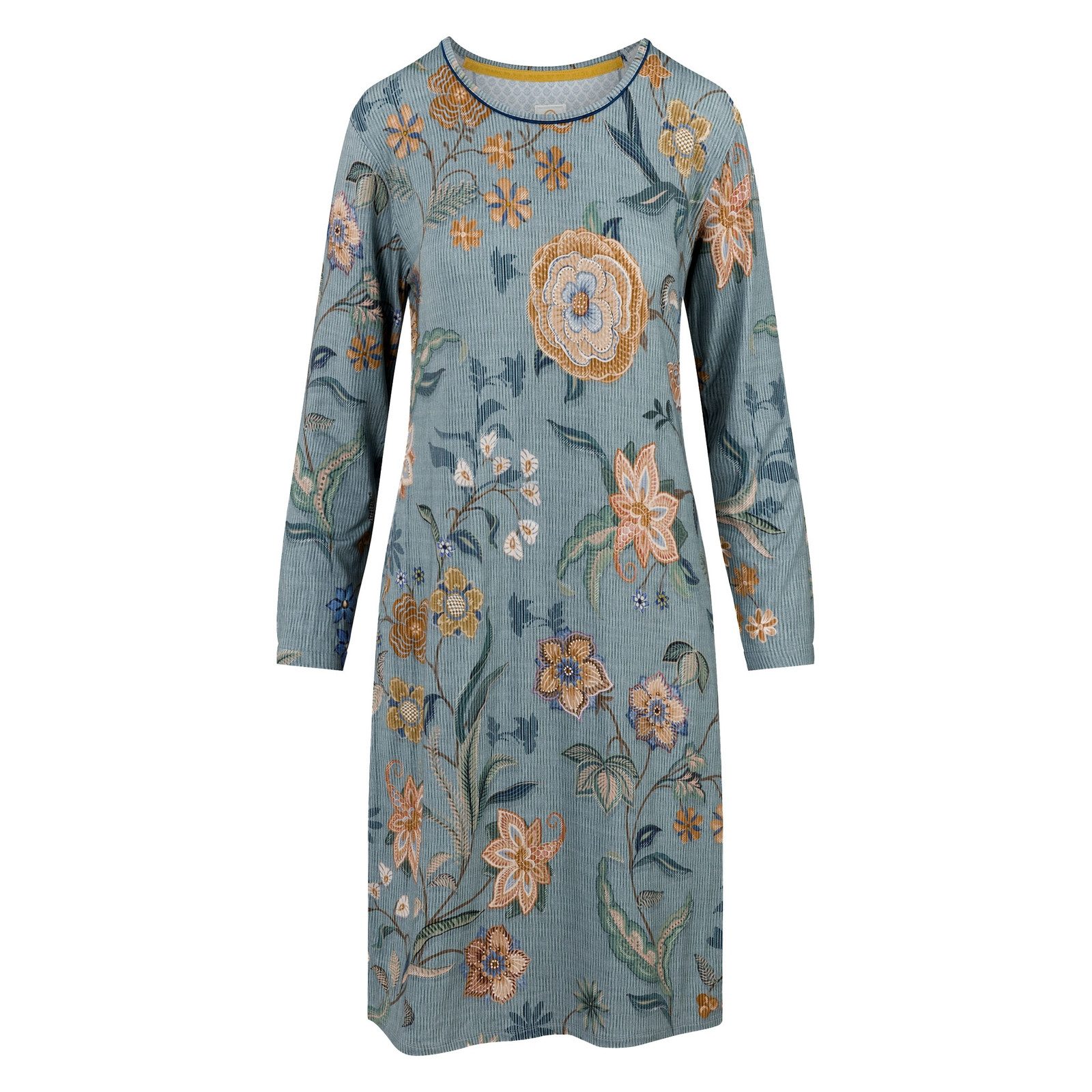 PiP Studio Nachthemd Destiny Long Sleeve Nightdress Safari Bloom mit floralem Muster