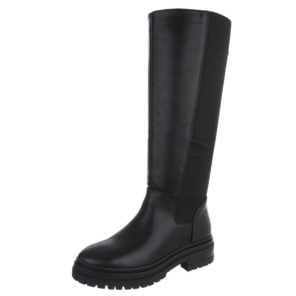 Ital-Design Modische Damen-Stiefel mit Blockabsatz und günstig online kaufen