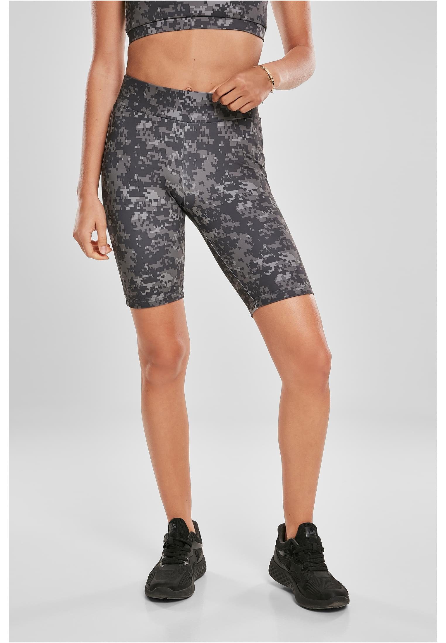Cycle Camo Waist Shorts (1-tlg) URBAN Tech Stoffhose CLASSICS Ladies Damen darkdigital High camo