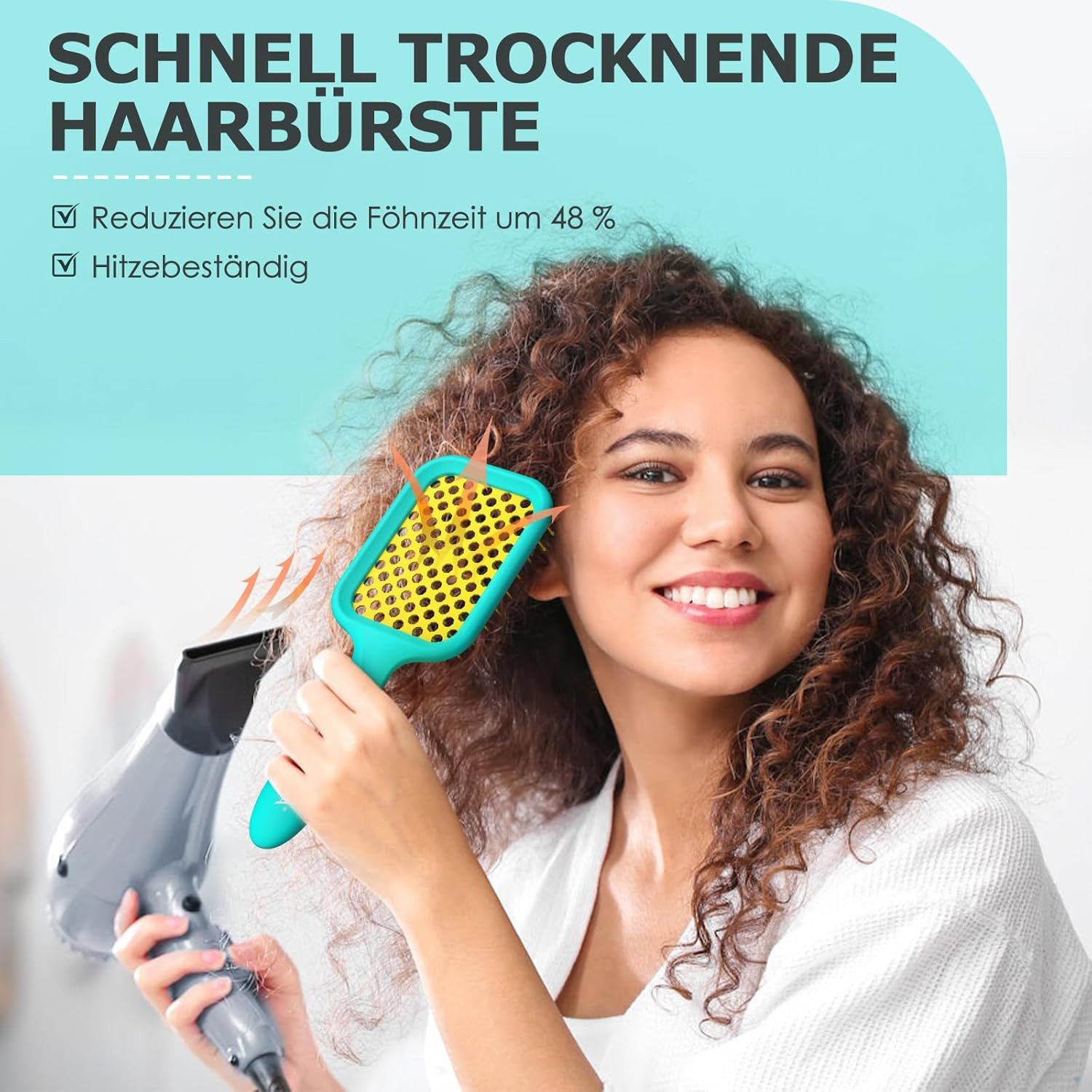 SHINLEA Haarkamm Haarbürste ohne Ziepen für nasses und trockenes Haar, ‎Eliminates pulling or snagging, Increases shine