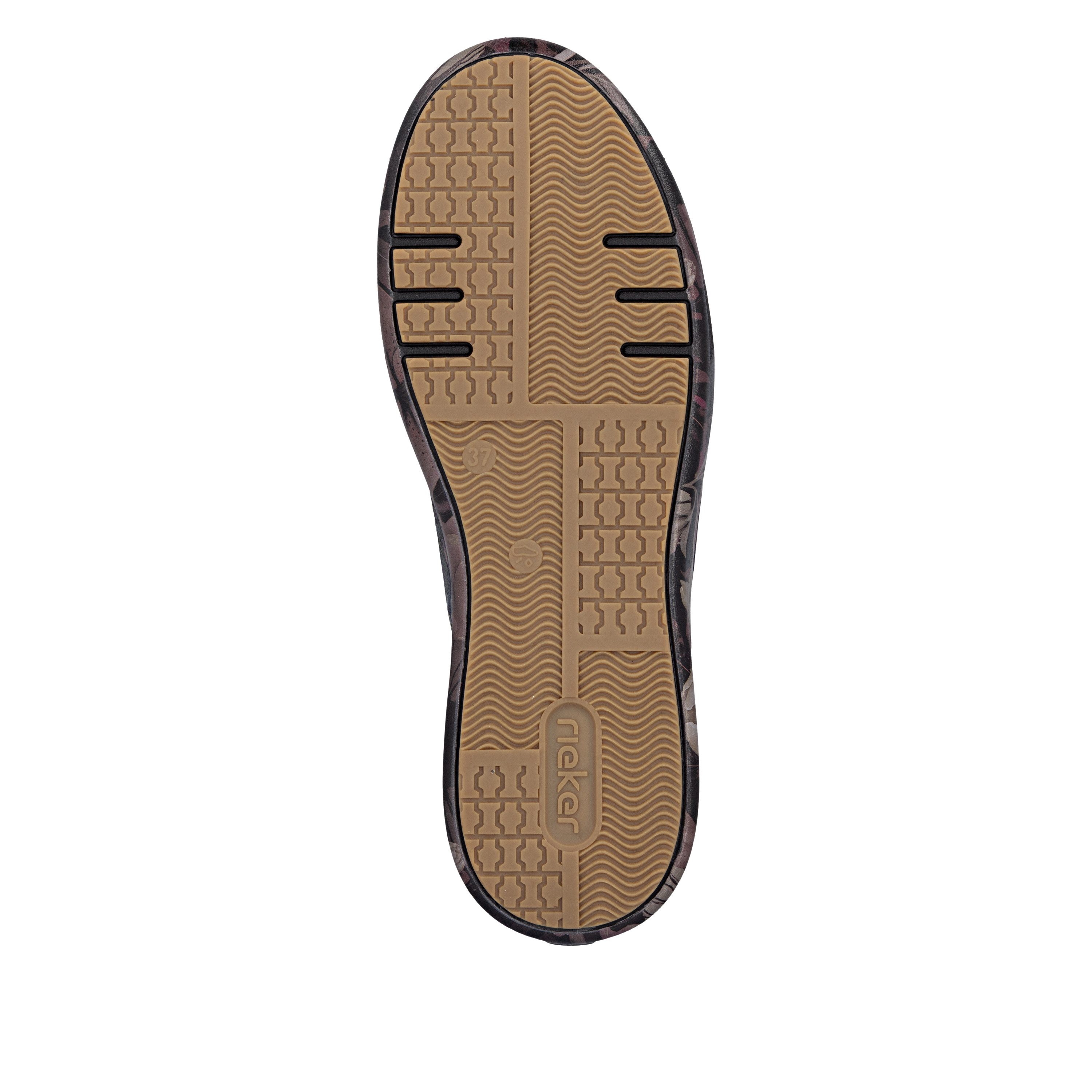 Rieker Plateausneaker Freizeitschuh, Halbschuh, Trend-Sneaker mit seitlichem Reißverschluss