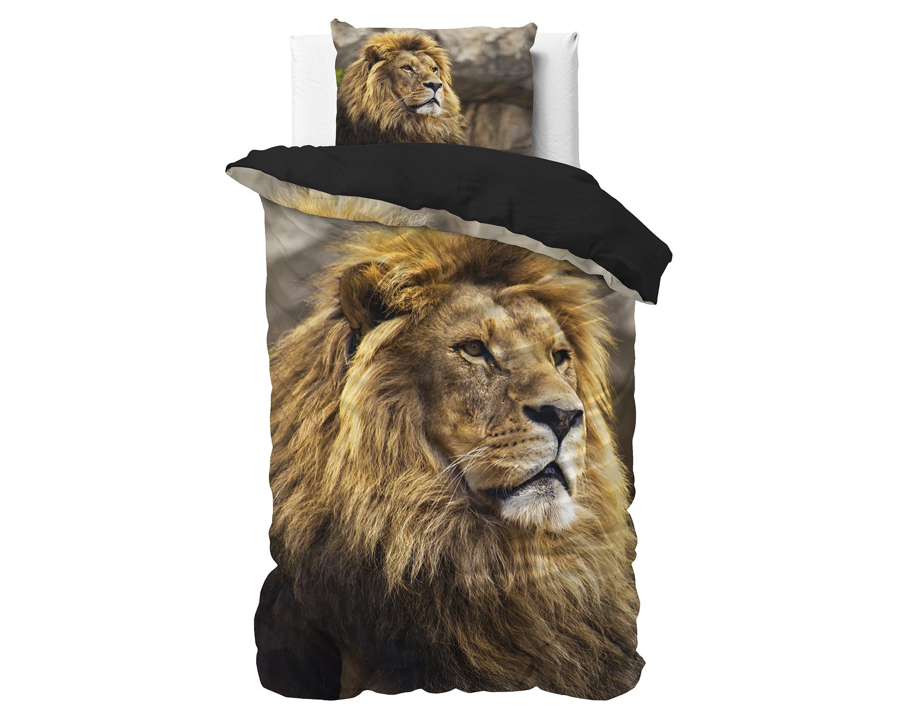 Sitheim-Europe Bettwäsche SLEEPTIME Lion Mind Taupe günstig online kaufen