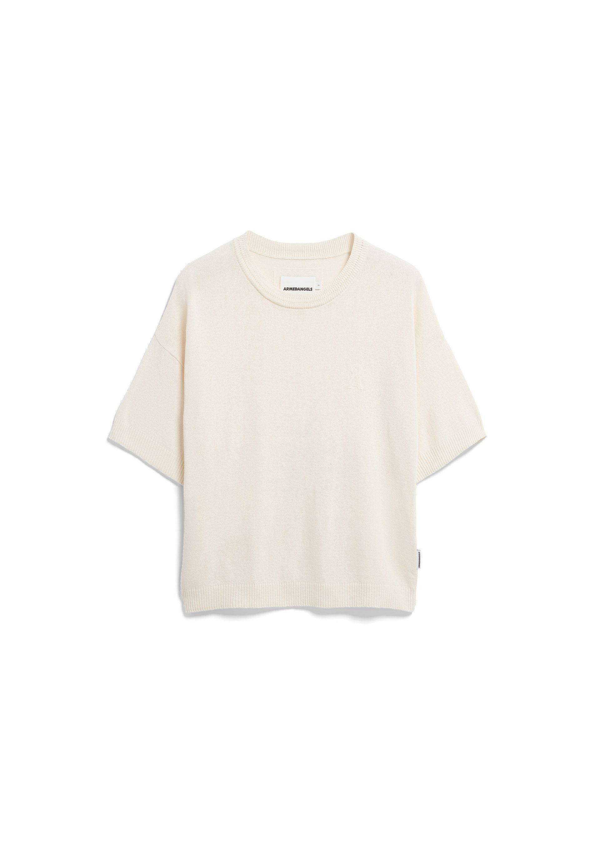 T-Shirt LINO BLEND Strickshirt aus Leinen-Mix