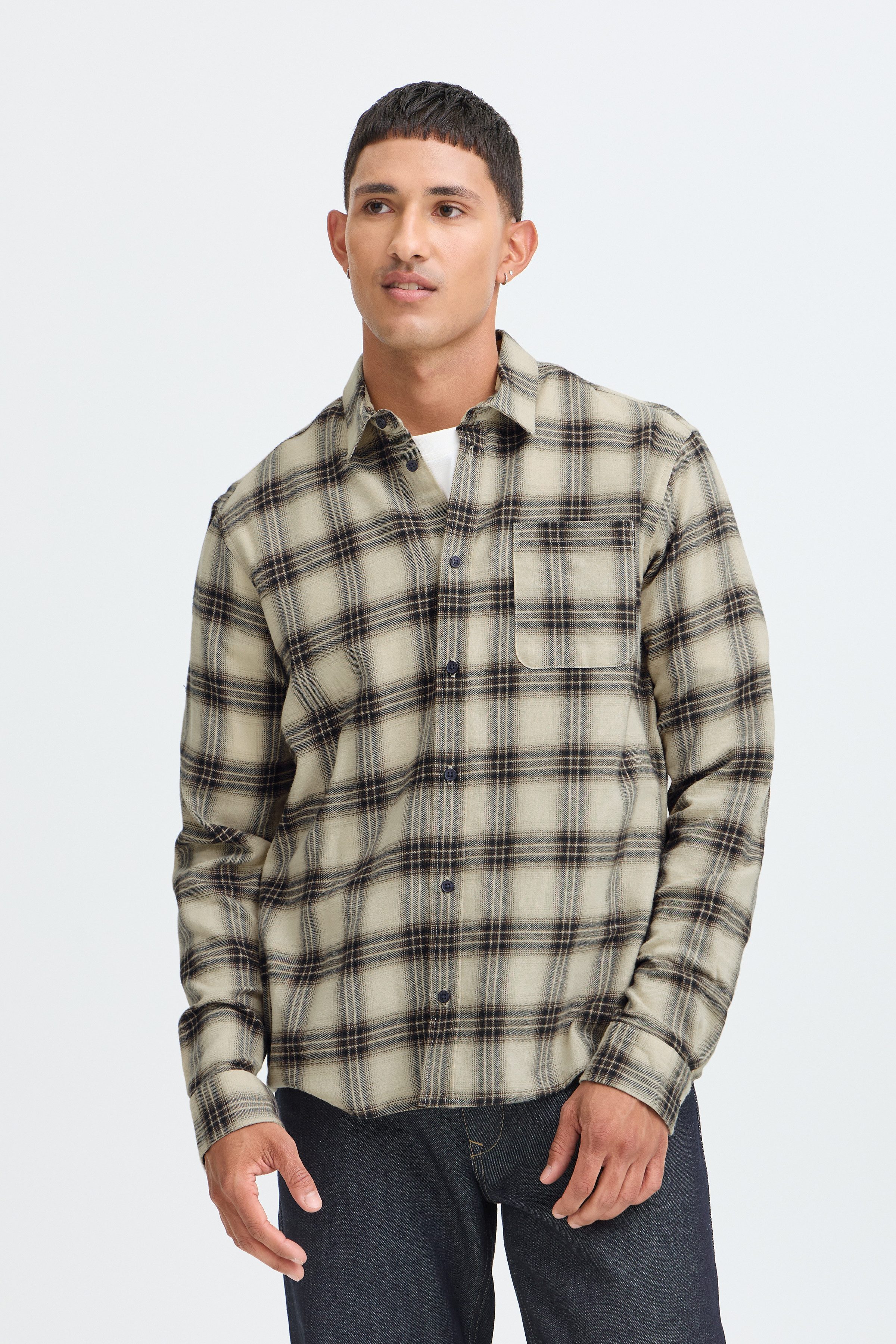 Blend Langarmhemd BHCLAUS SHIRT Baumwolle, regular fit