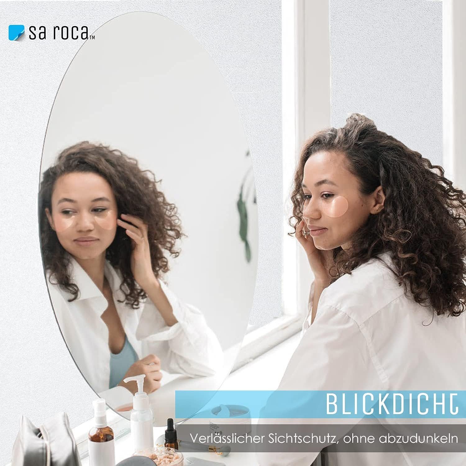 sa roca Fensterfolie 13,32€/qm blickdichte Milchglasfolie günstig online kaufen