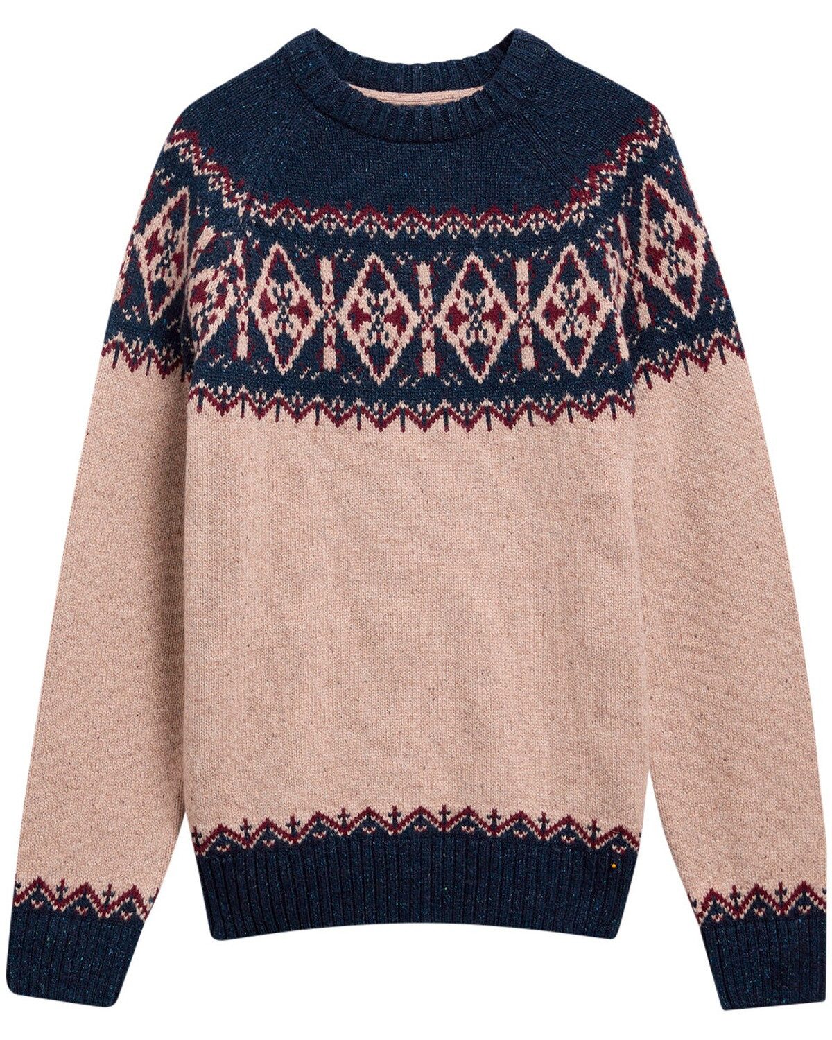 Barbour Strickpullover Rundhals-Pullover Tisbury Fairisle Crew Neck