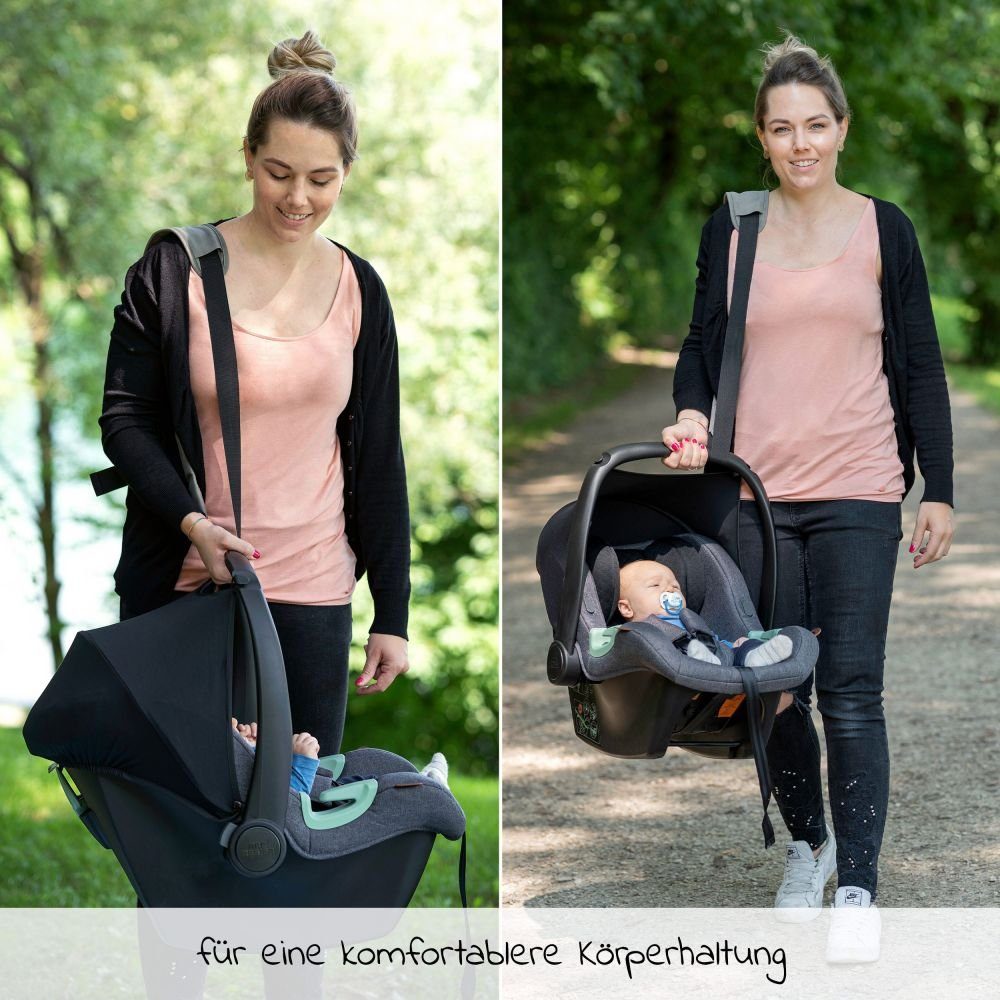 Cosi - Babyschale Zamboo für Tragehilfe Babyschale Universal Tragegurt Grau, Maxi