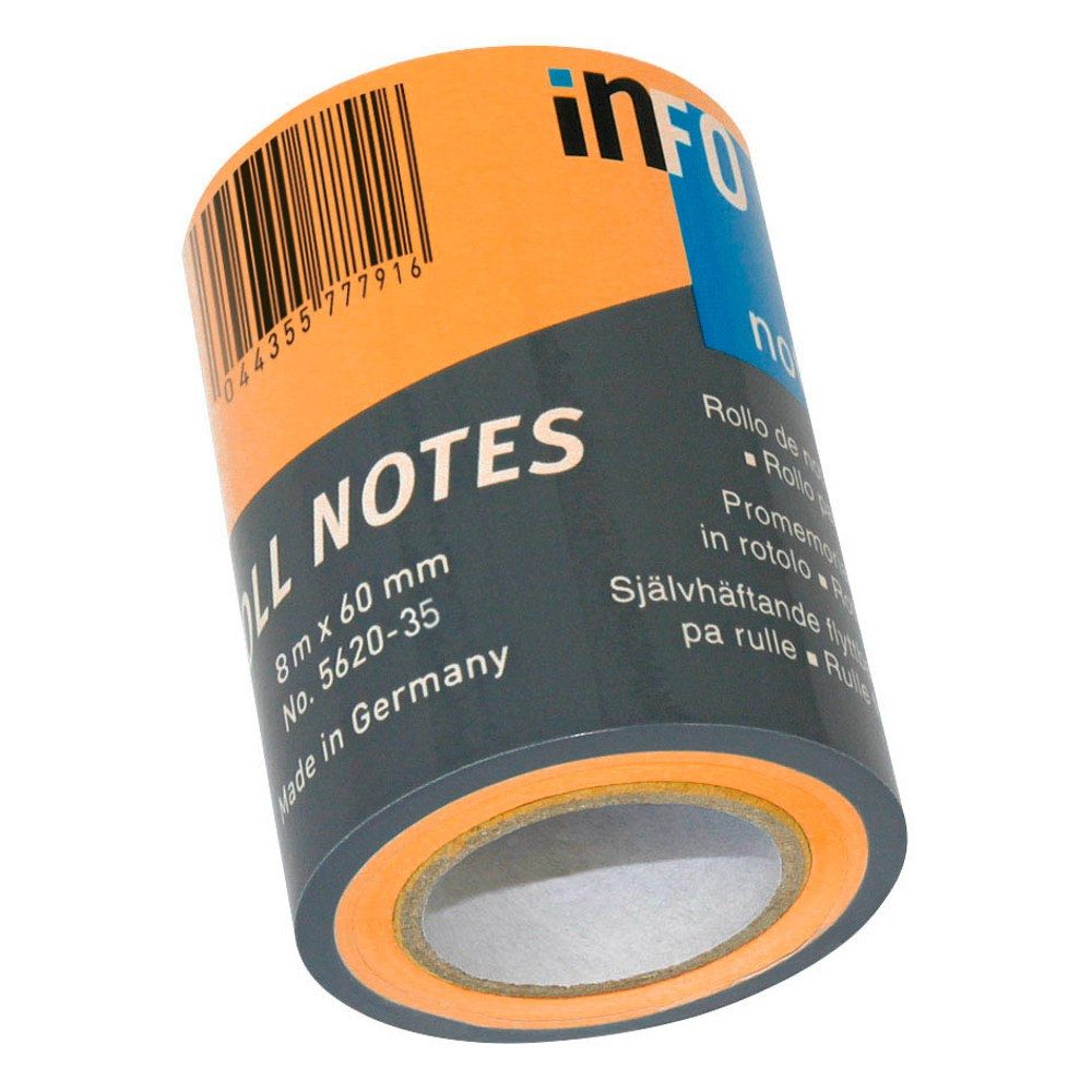 inFO Marker Ersatzrolle Haftnotizen-Rolle Standard 5620-35 orange 1 Rolle