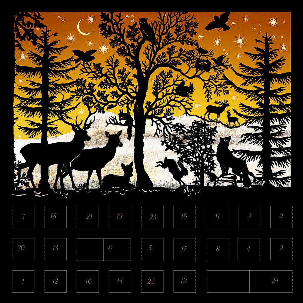 COPPENRATH DIE SPIEGELBURG Adventskalender Stille Nacht, Mini-Adventskalender-Sortiment