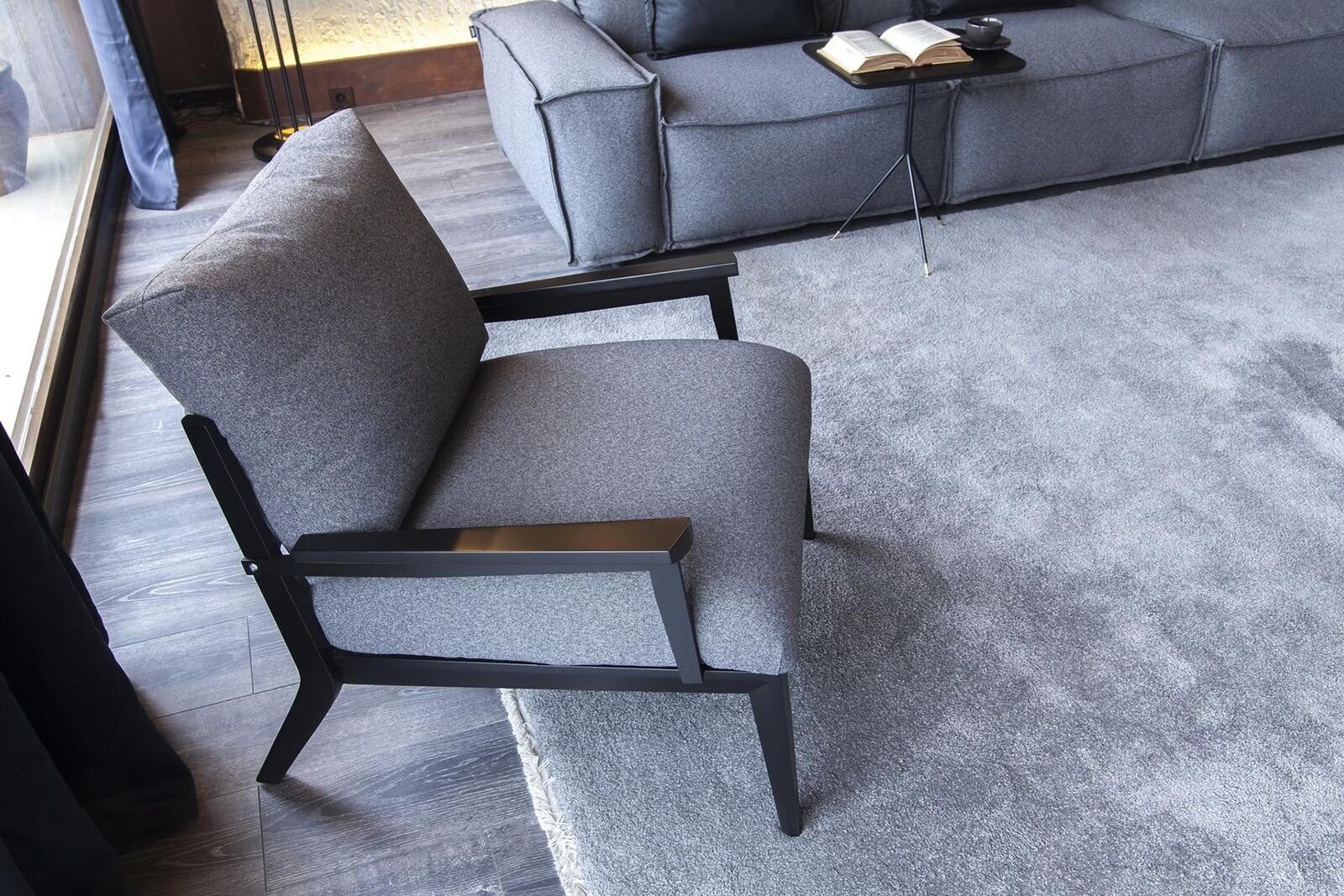 Sofa 2-tlg (2-St., + Set Wohnzimmer-Set Europa bequem Mittelweich Moderner in JVmoebel Stil 1-Sitzer), Made 1x 3-Sitzer Luxuriös, + 1x Sessel
