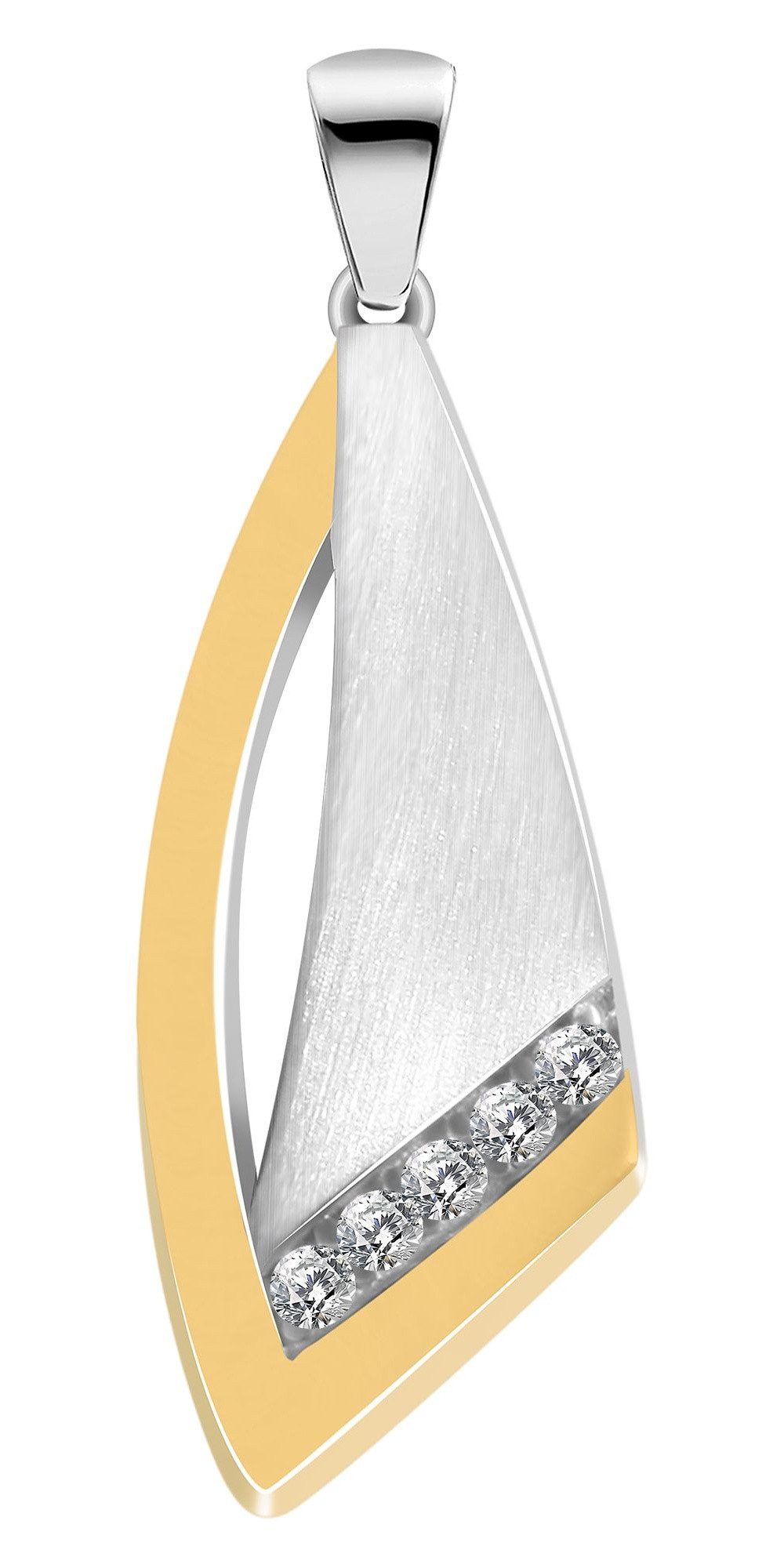 Kettenanhänger Anhänger aus 925 Silber mit Zirkonia