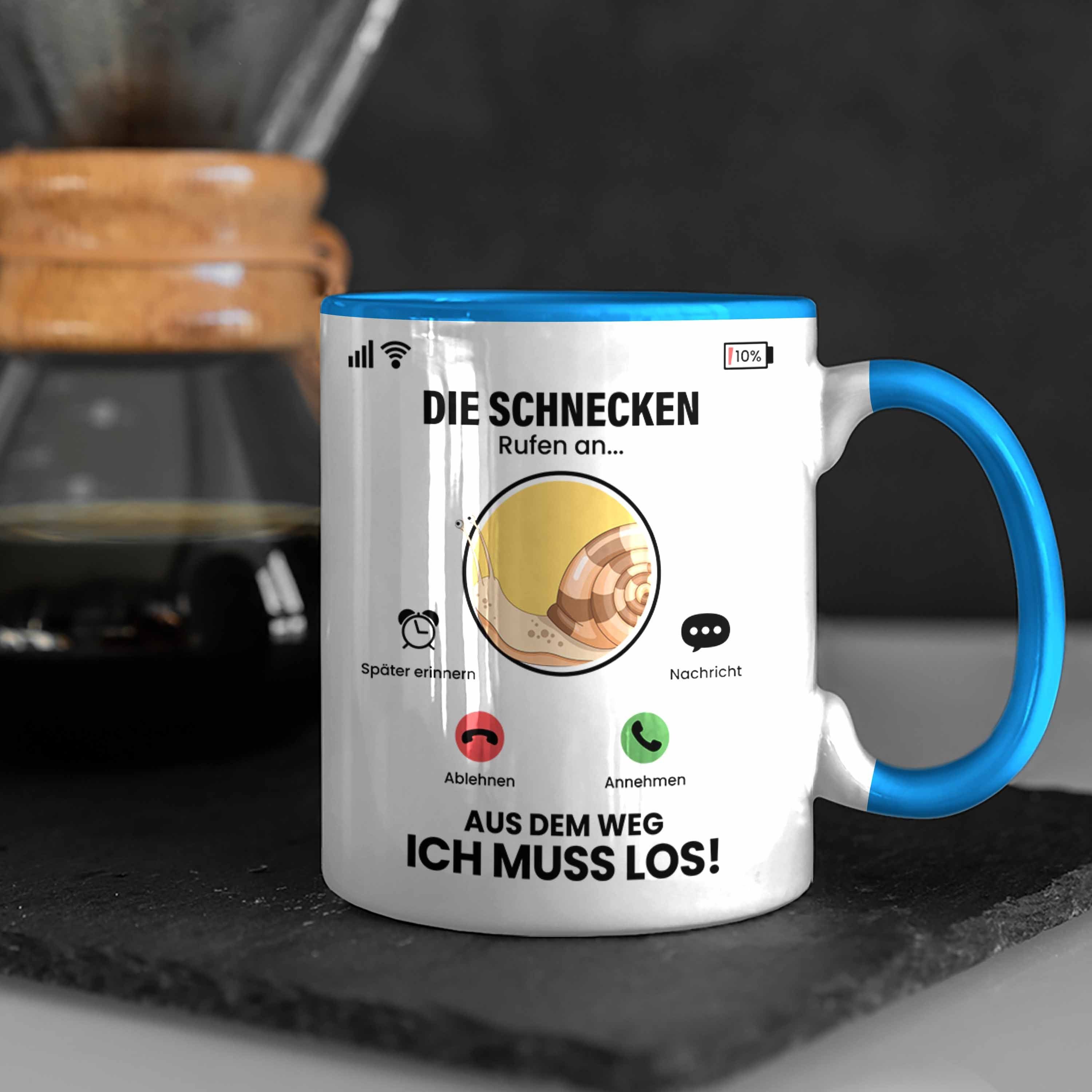 Geschenk Die G Schnecken für Rufen Tasse Züchter Blau An Besitzer Schnecken Tasse Trendation