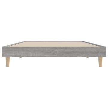 vidaXL Bett Bettgestell Grau Sonoma 90x200 cm Holzwerkstoff