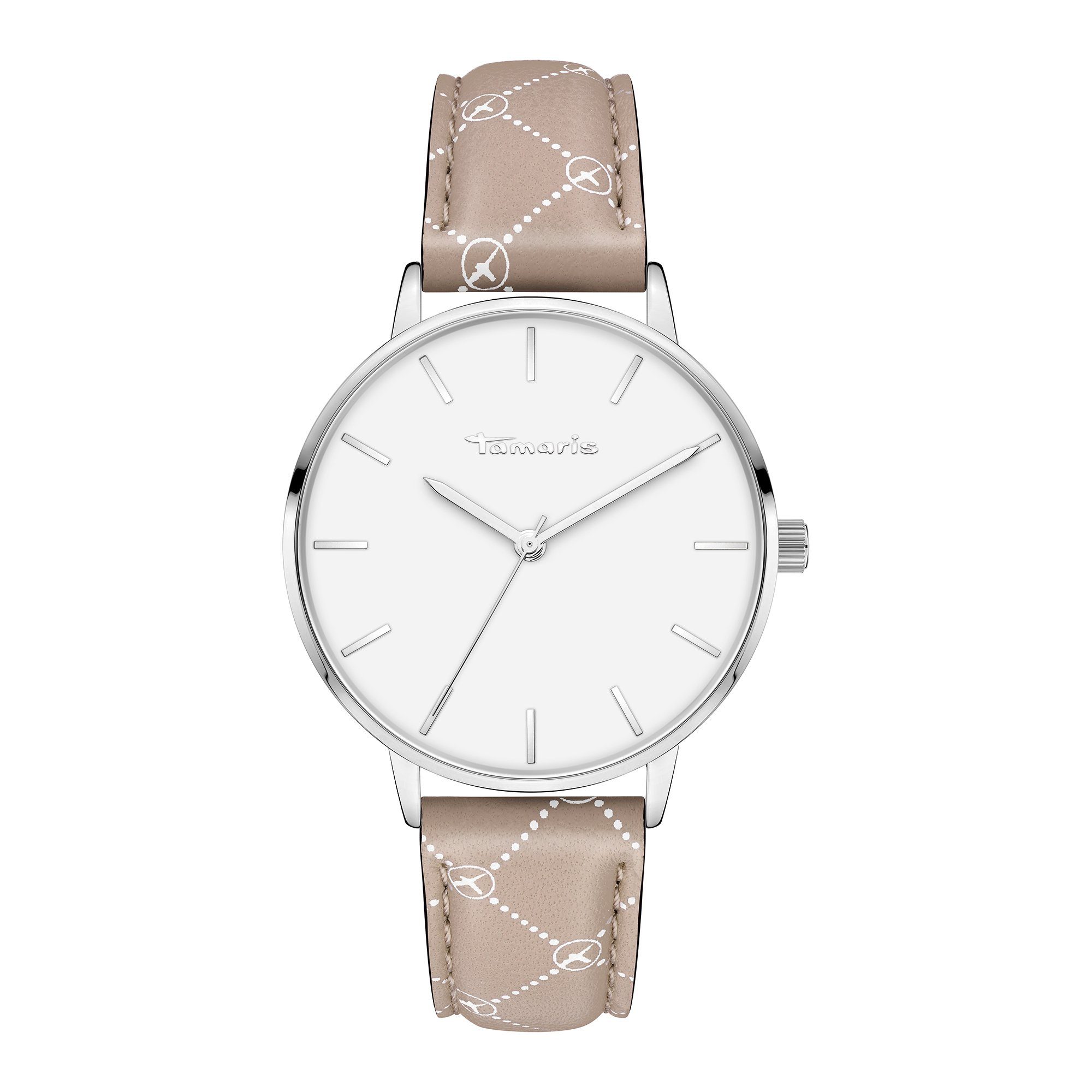 Tamaris Quarzuhr The Rosa Logo Leather Echtleder günstig online kaufen