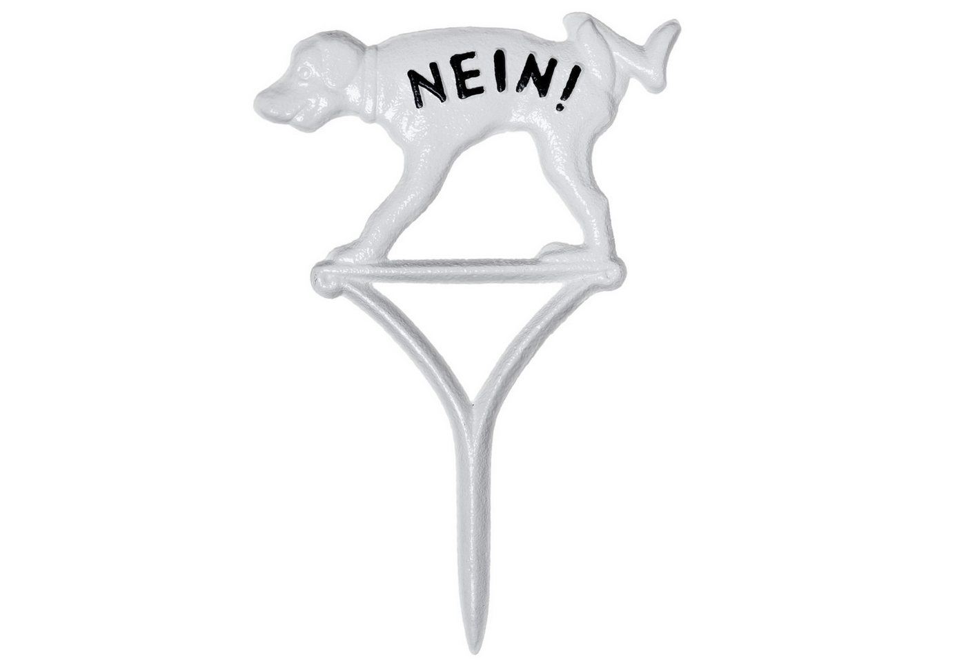Moritz Hinweisschild Verbotsschild No Dog Hunde verboten NO03W, Steckschild Verboten Schild Warnschild Hinweis
