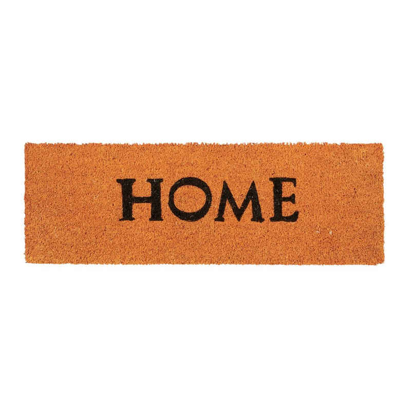 Fußmatte Fußmatte schmal HOME, relaxdays, Höhe: 15 mm, Orange