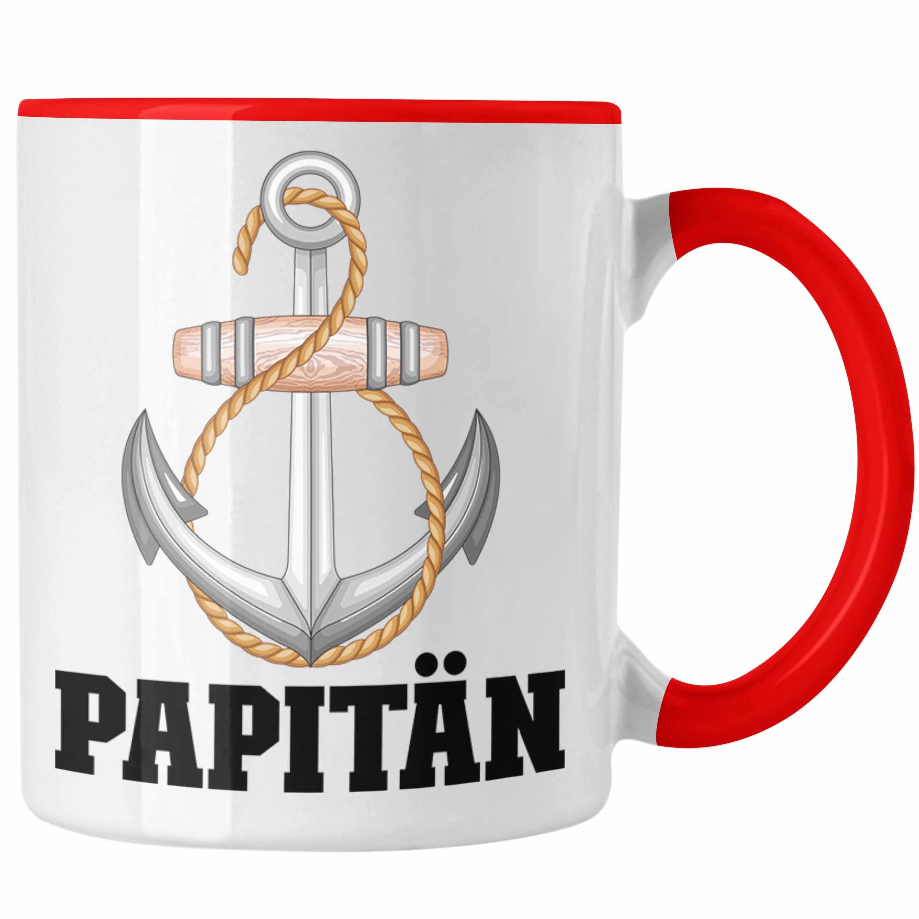 Trendation Kapitän Tasse Mit Lustigem Spruch - Für Bootsfahrer & Segler - Spülmaschinenfest & Beidseitig Bedruckt