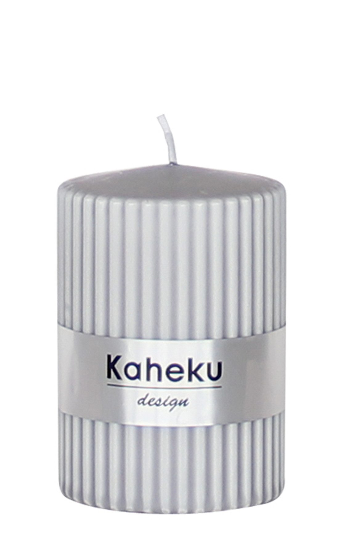 Kaheku Stumpenkerze Kaheku Rillenkerze, Powder Steingrau, Ø 7 cm, 1173001403 (1-tlg)