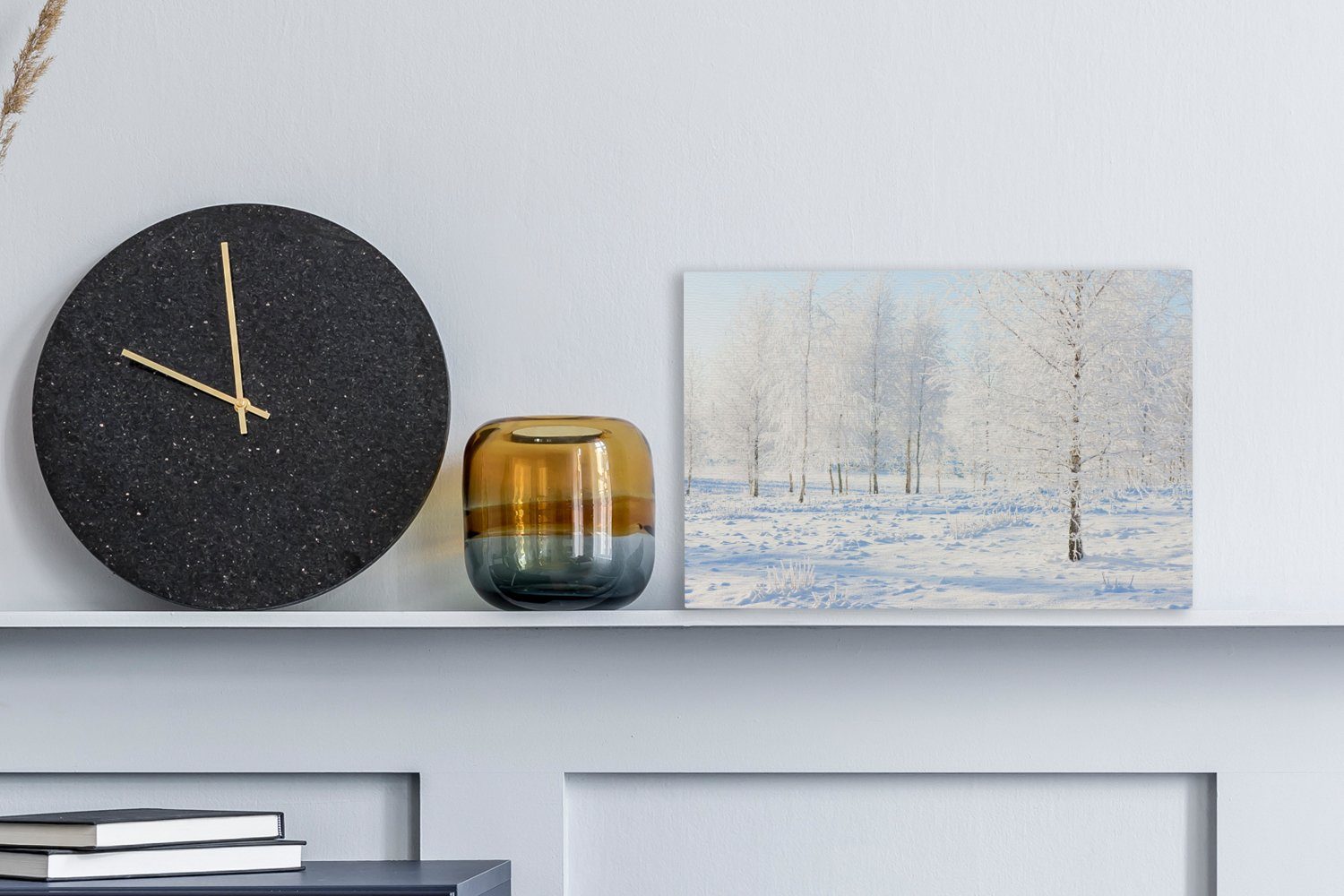 OneMillionCanvasses® Leinwandbild Schnee - Bäume - günstig online kaufen
