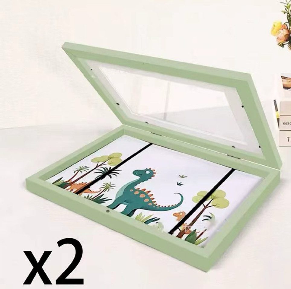 little dove Bild mit Rahmen 2 Stück A4 Befüllba Bilderrahmen Kinder Bilderrahmen – Bild 5 von 5