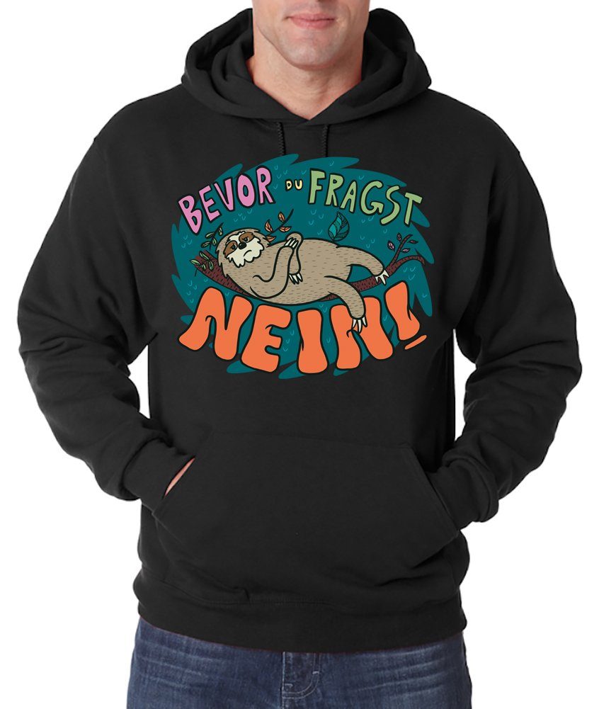 Kapuzenpullover Bevor du fragst NEIN Herren Hoodie Pullover