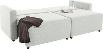 INOSIGN 2-Sitzer Marva 2tlg., beide Elemente ausziehbar für Bettfunktion, mit Bettkasten