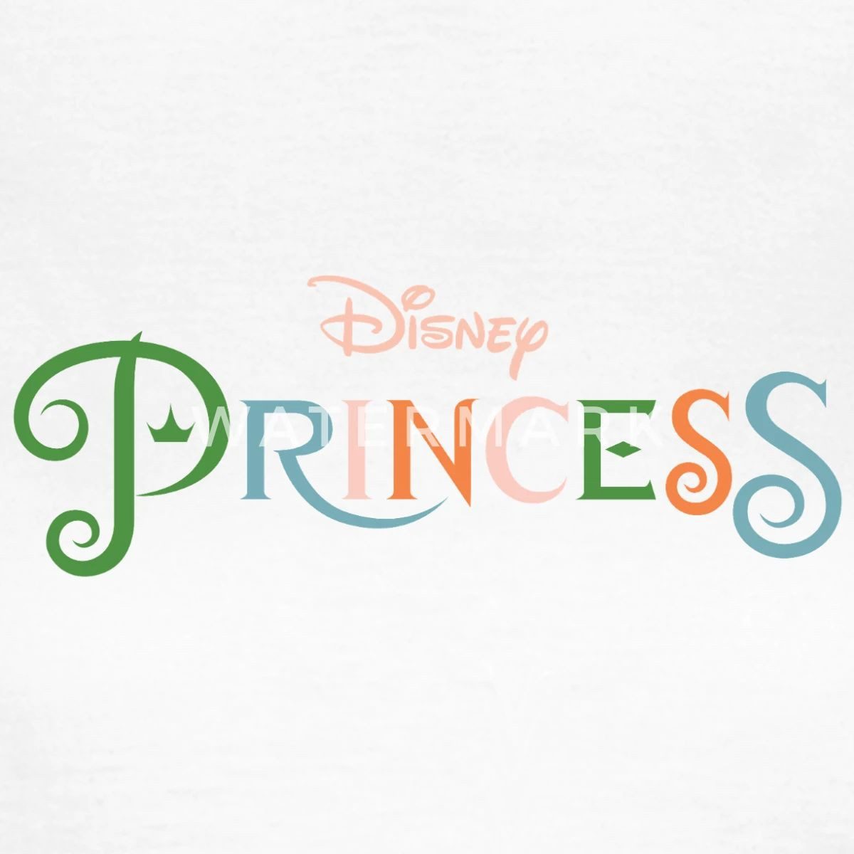 Spreadshirt T-Shirt Disney Prinzessinnen Schriftzug Mit Logo Frauen T-Shirt günstig online kaufen