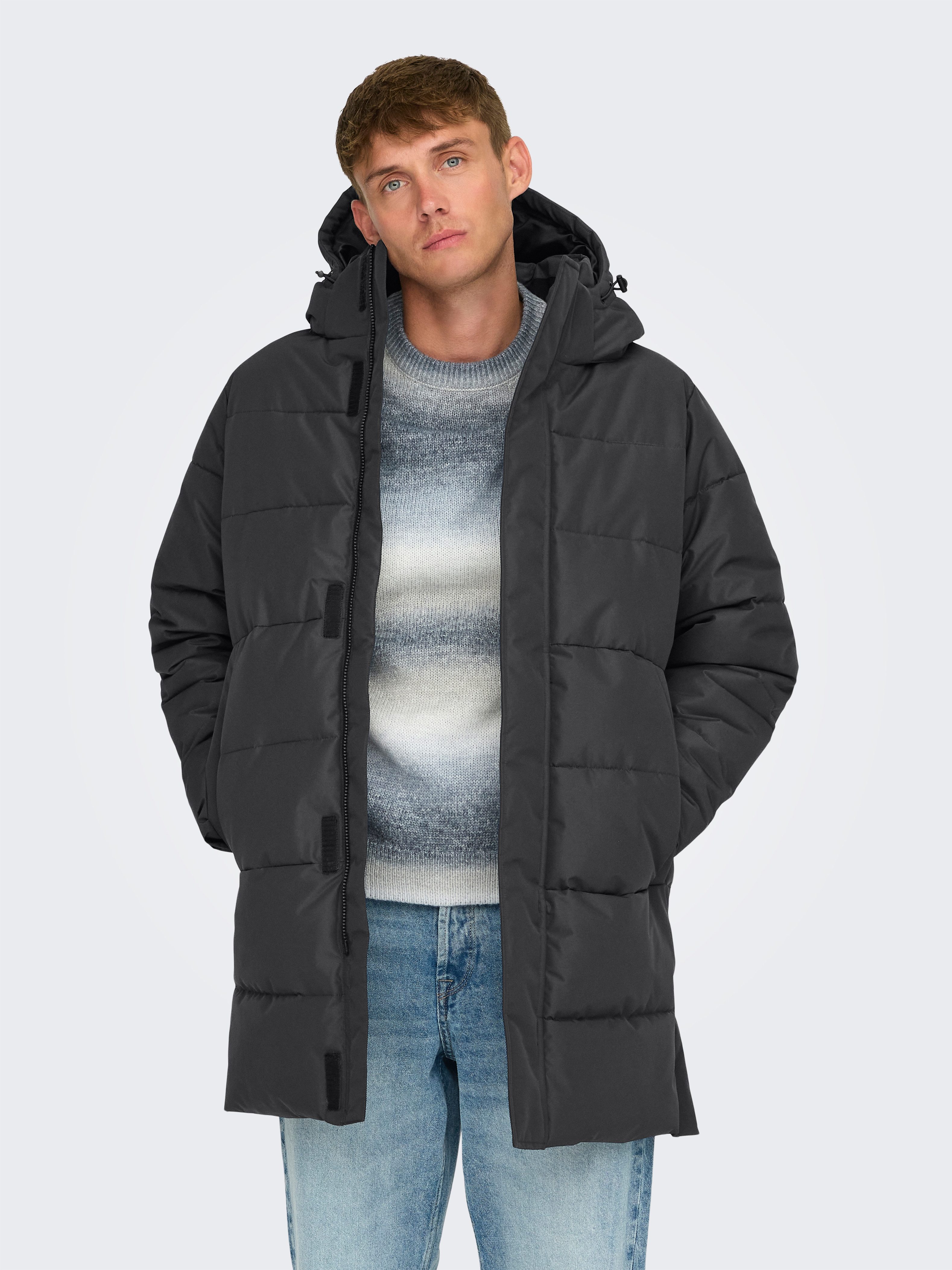 ONLY & SONS Steppjacke ONSCARL LIFE LONG QUILTED COAT NOOS OTW günstig online kaufen