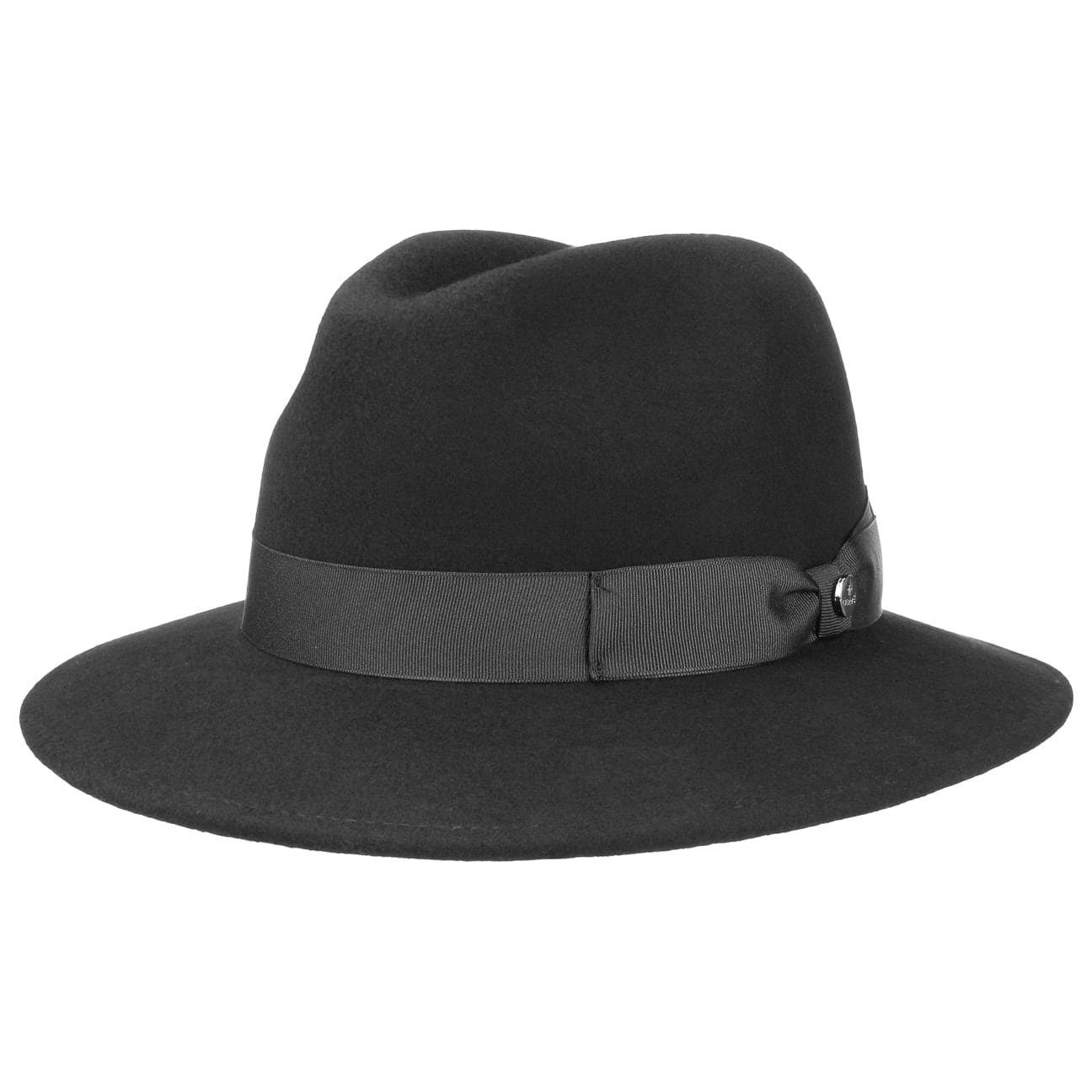 Lierys Filzhut (1-St) Regenhut mit Schirm, Made in Italy